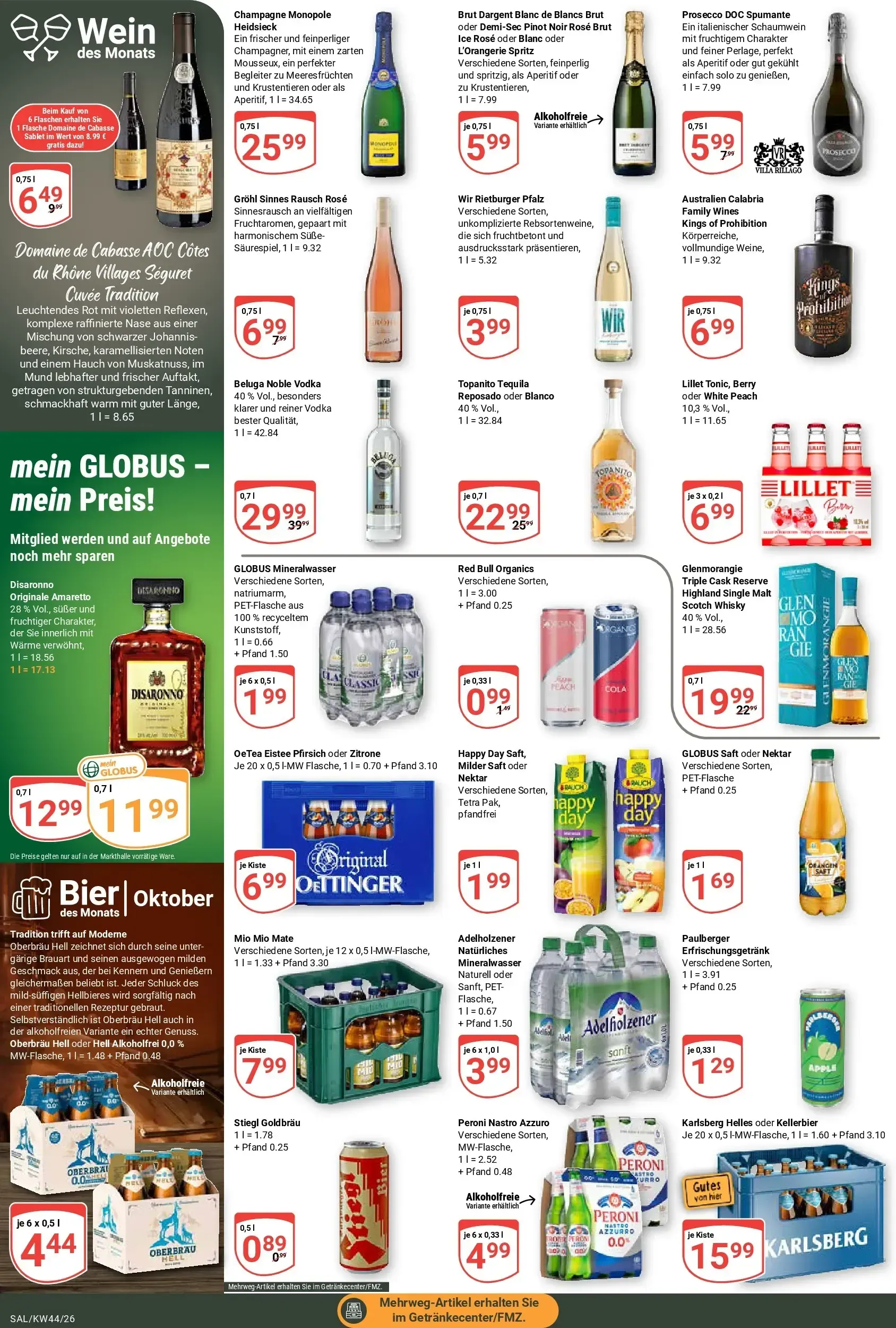 Globus Prospekt – von Montag 26.10.2026 bis Samstag 31.10.2026 von 26. Oktober bis 31. Oktober 2026 - Prospekt seite 18