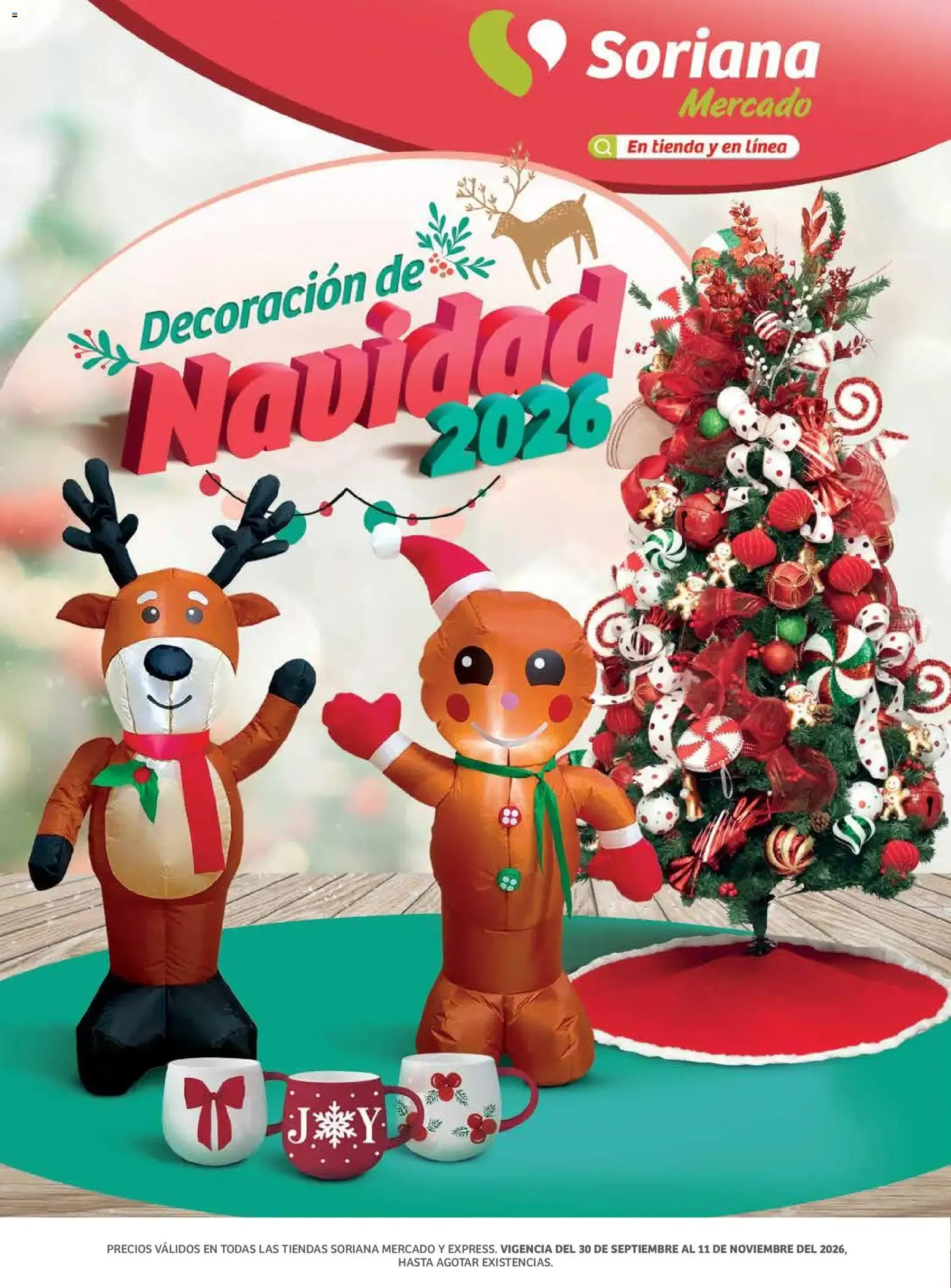 Catálogo de Soriana Decoración de Navidad 2026 30 de septiembre al 11 de noviembre 2026 - Pagina 1
