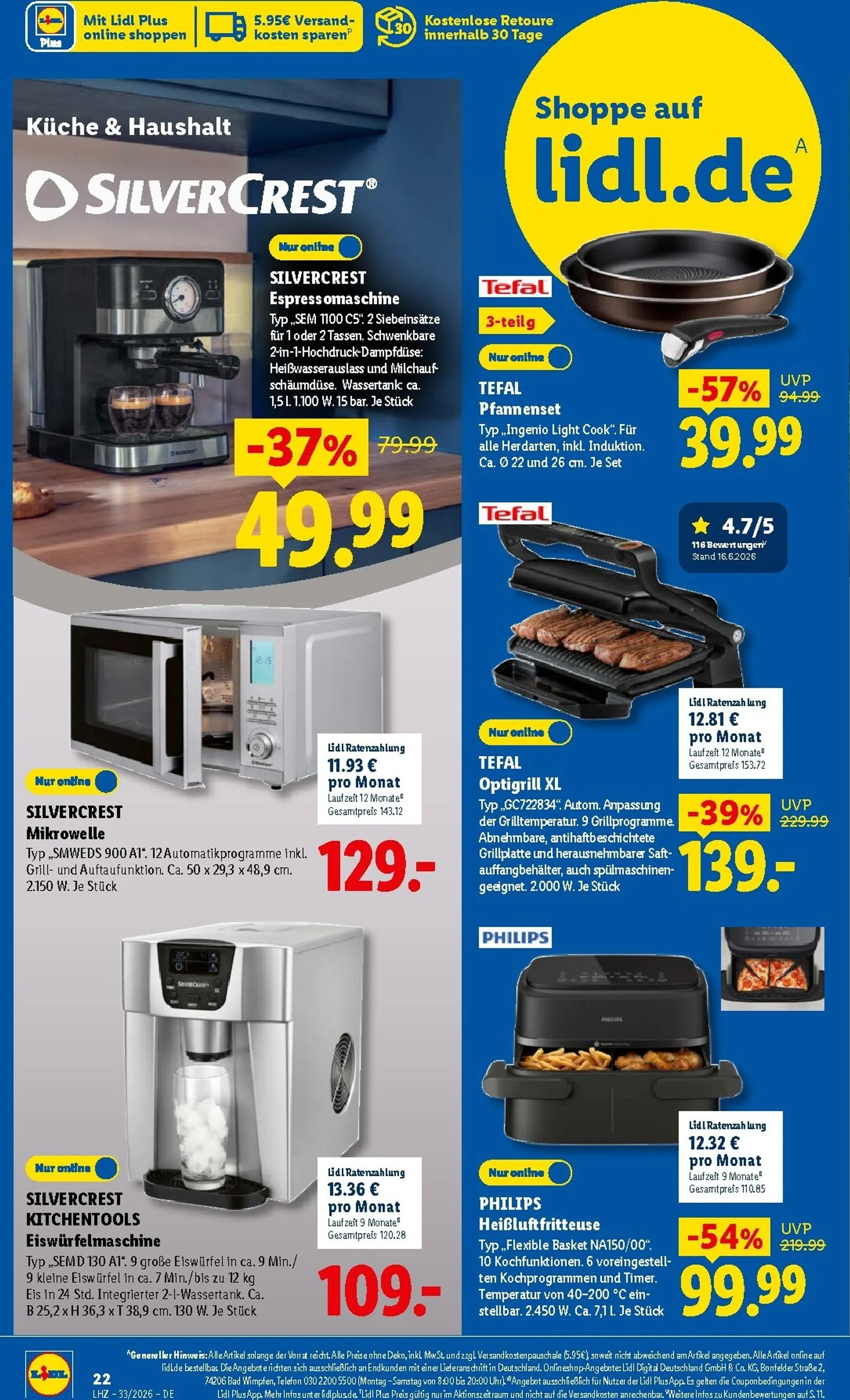 Lidl: Sparen beim Preisführer, Spanische Woche & Sale von 10. August bis 15. August 2026 - Prospekt seite 45