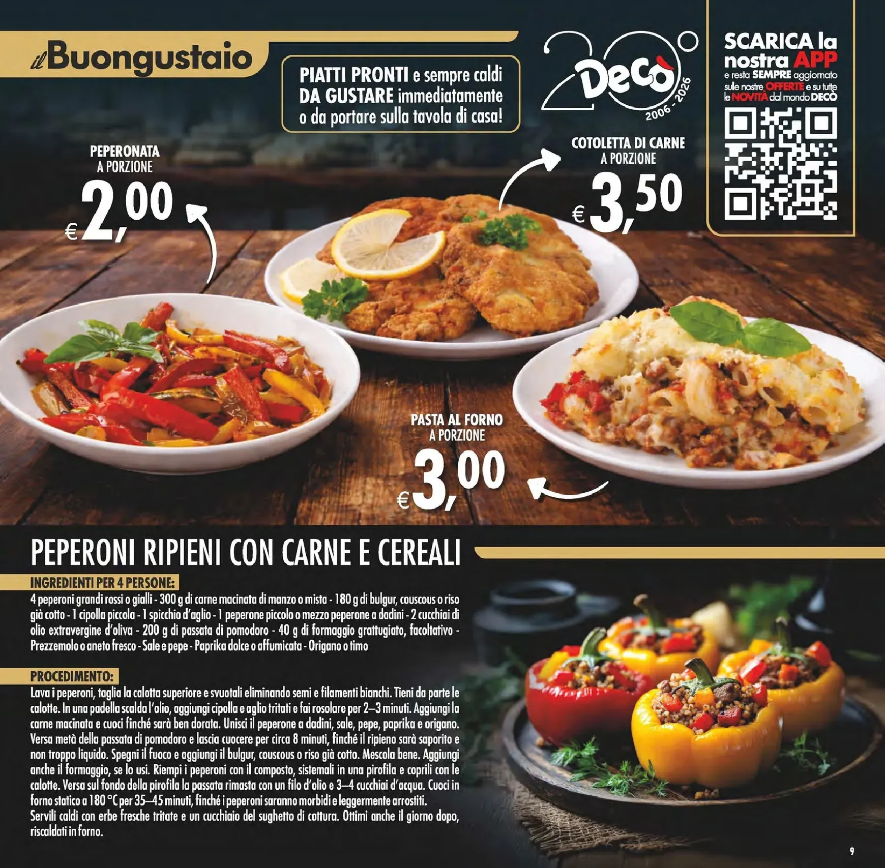 Volantino attuale di Decò - Gourmet valido dal martedì 09/06/2026 al giovedì 18/06/2026 da 9 giugno a 18 giugno di 2026 - Pagina del volantino 9