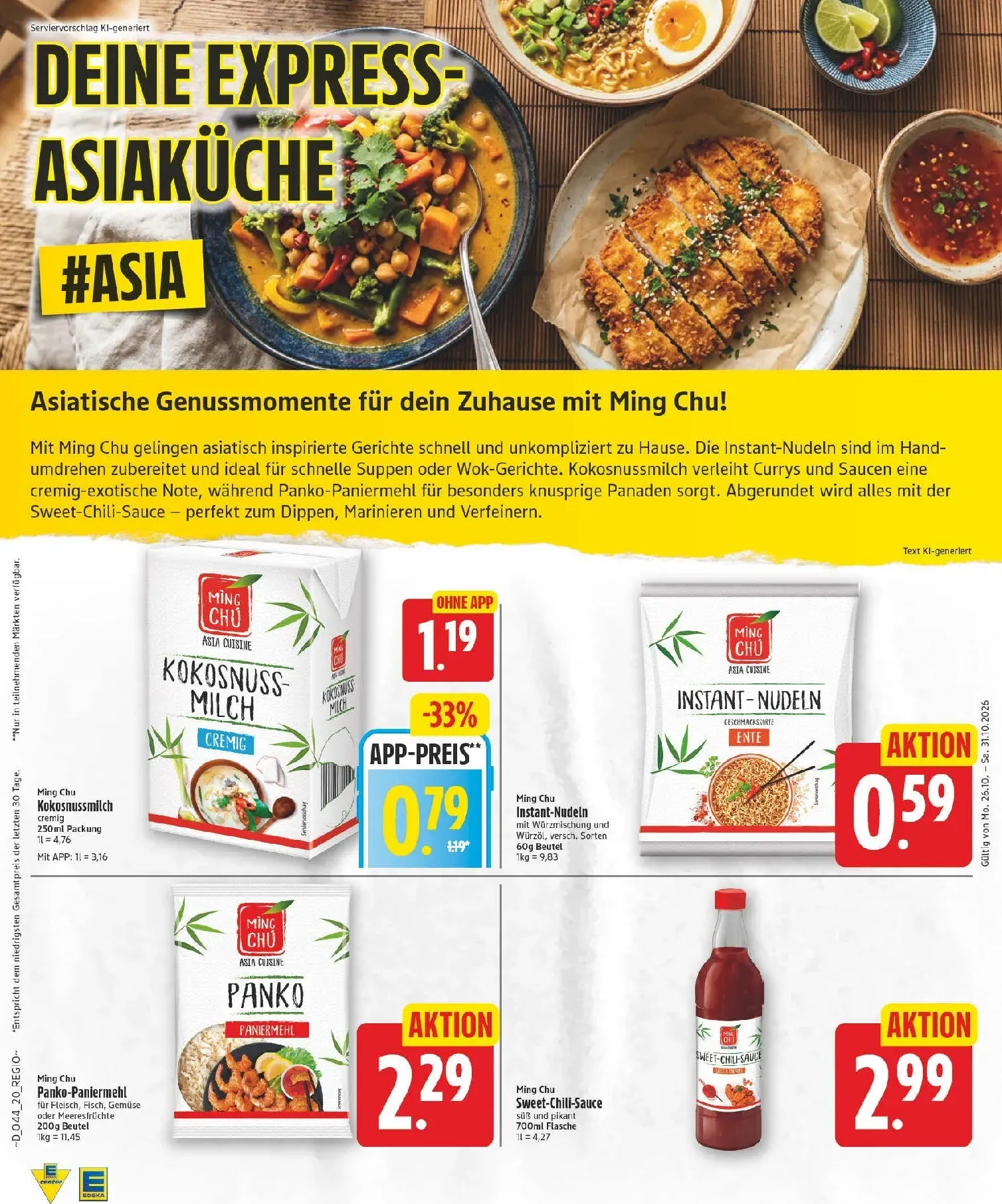 Edeka Prospekt nächste Woche – von Montag 26.10.2026 bis Samstag 31.10.2026 von 26. Oktober bis 31. Oktober 2026 - Prospekt seite 20
