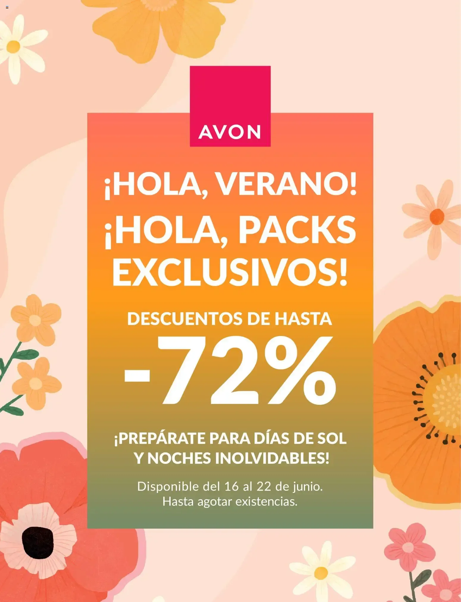 Catálogo de Avon Hola Verano del 16/06/2026 16 de junio al 22 de junio 2026 - Página 1