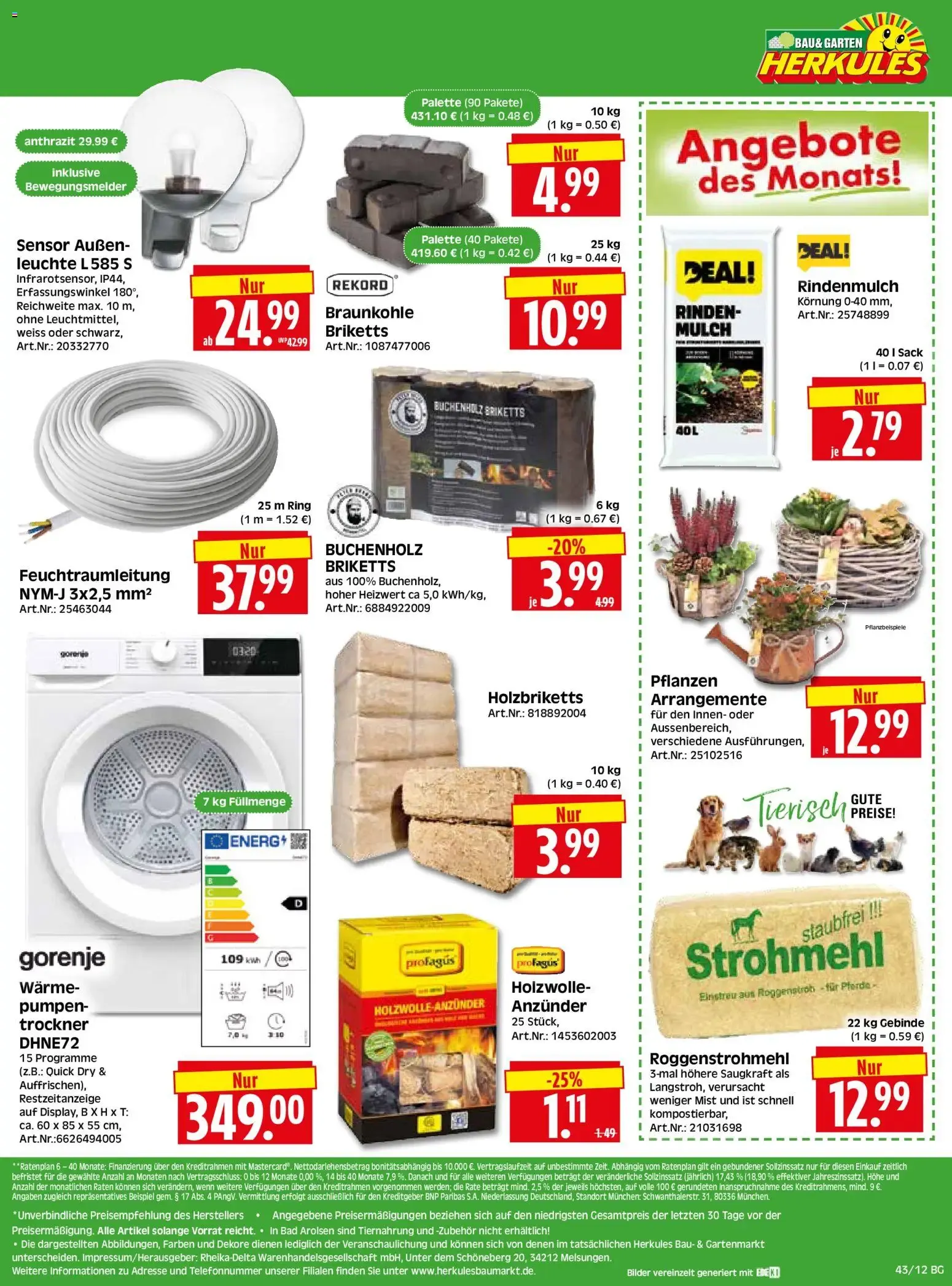 HERKULES Bau & Garten (ab 19.10.2026) zum Blättern von 19. Oktober bis 24. Oktober 2026 - Prospekt seite 12