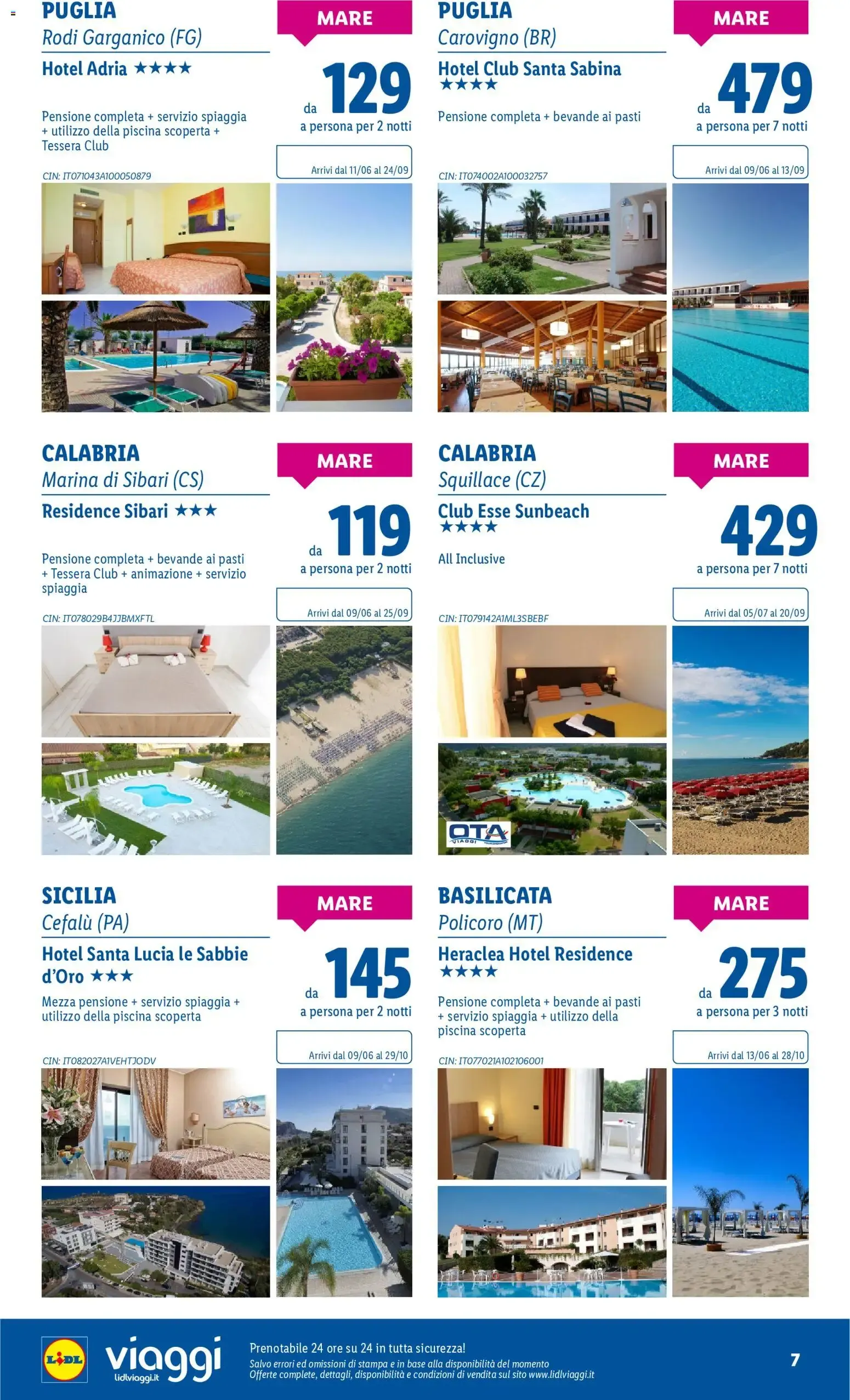 Lidl Viaggi - Sardegna da 1 giugno a 30 giugno di 2026 - Pagina del volantino 7