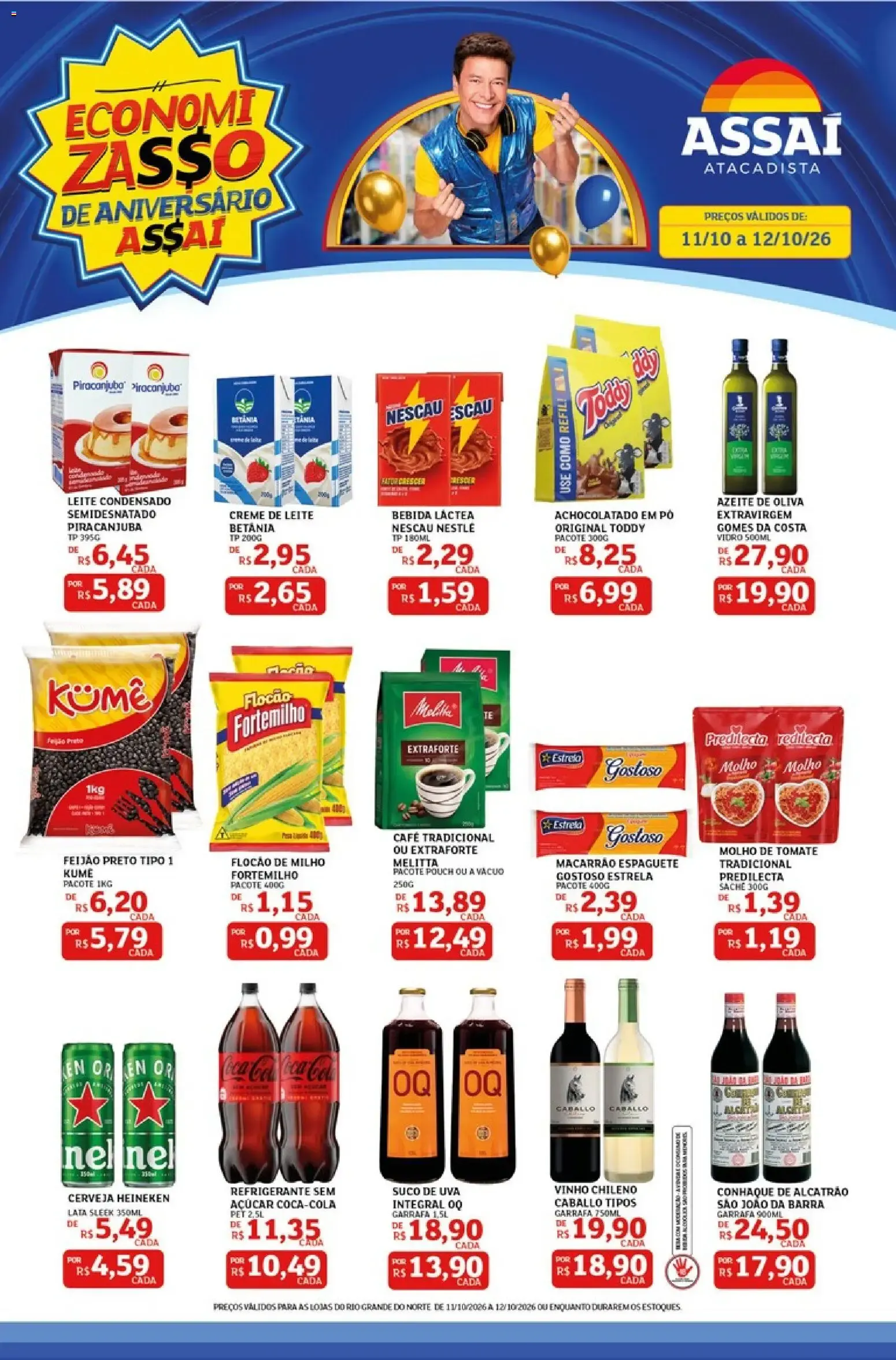 Encarte de Economi Zasso de Aniversário Assaí Atacadista 11 de outubro até 12 de outubro 2026 - Pagina 1