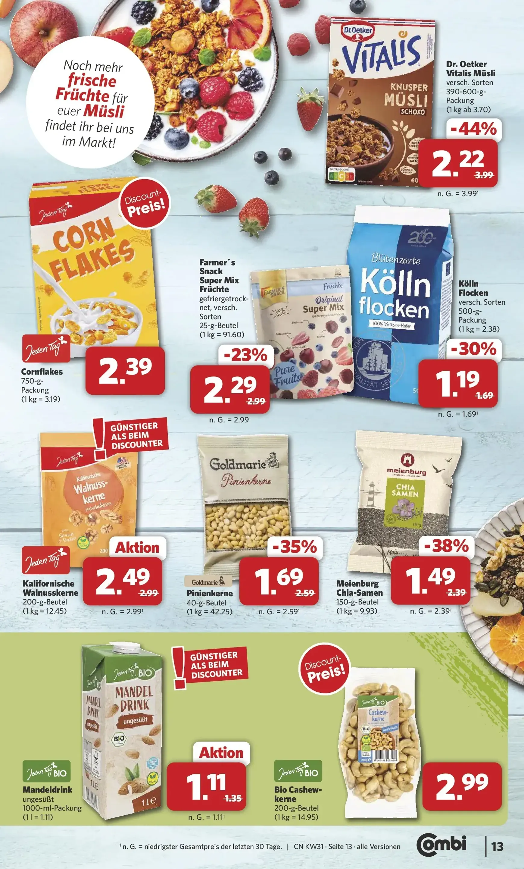 Combi - Cuxhaven Prospekt – von Montag 27.07.2026 bis Sonntag 02.08.2026 von 27. Juli bis 2. August 2026 - Prospekt seite 13