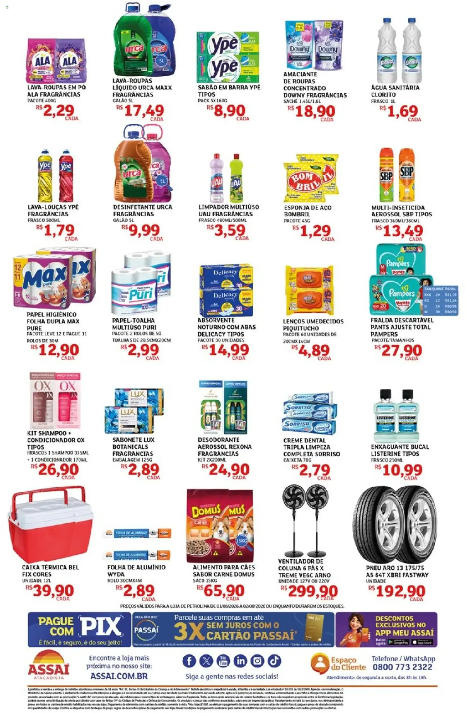 Encarte de Assaí Atacadista ofertas - PE de 01/08/2026 | Promoções Online 1 de agosto até 2 de agosto 2026 - Pagina 4
