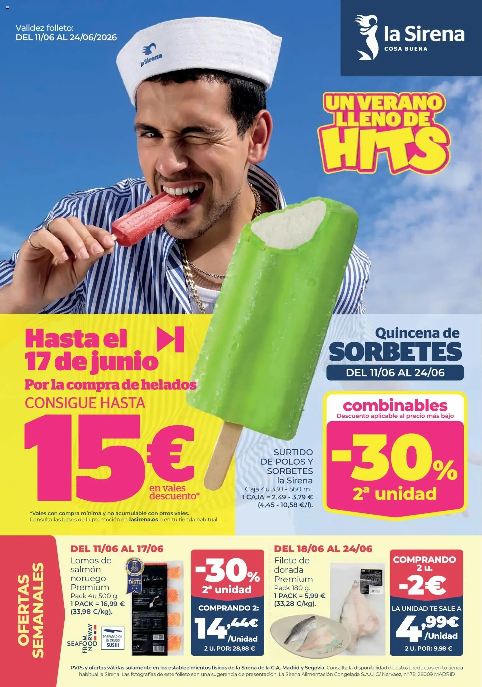 La Sirena: Un Verano Lleno de Hits - Ofertas en Helados y Sorbetes
