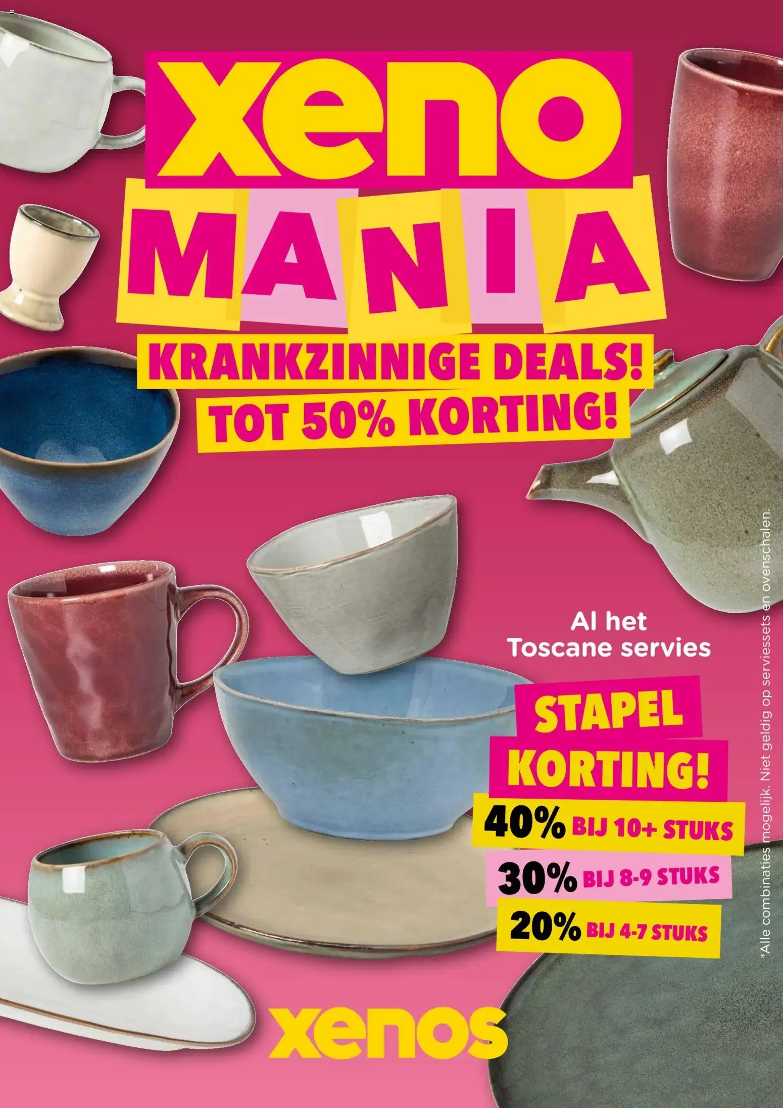 Xeno MANIA van 19 oktober tot 1 november 2026 - Folder pagina 1
