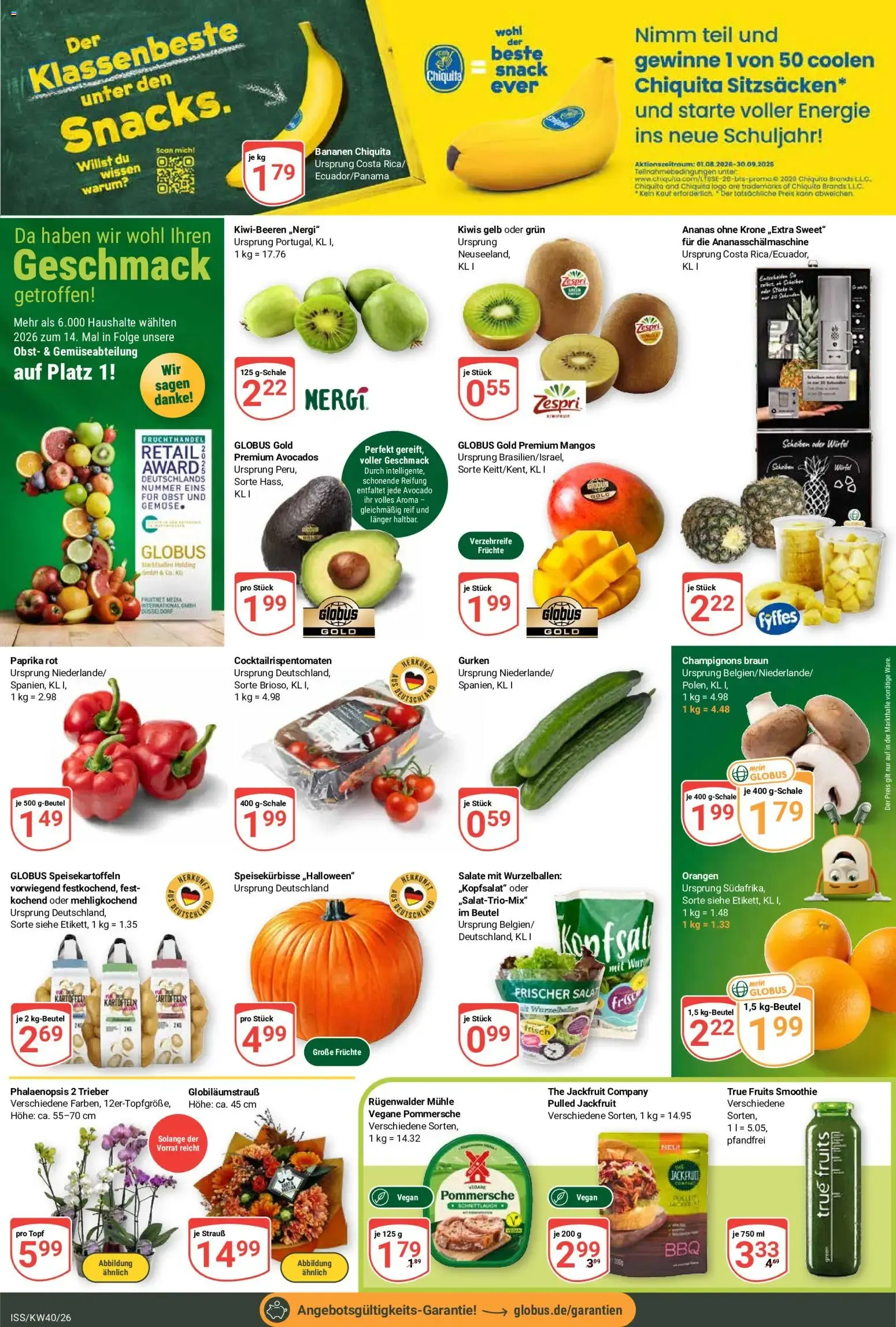 Wir feiern Globiläum von 28. September bis 2. Oktober 2026 - Prospekt seite 8