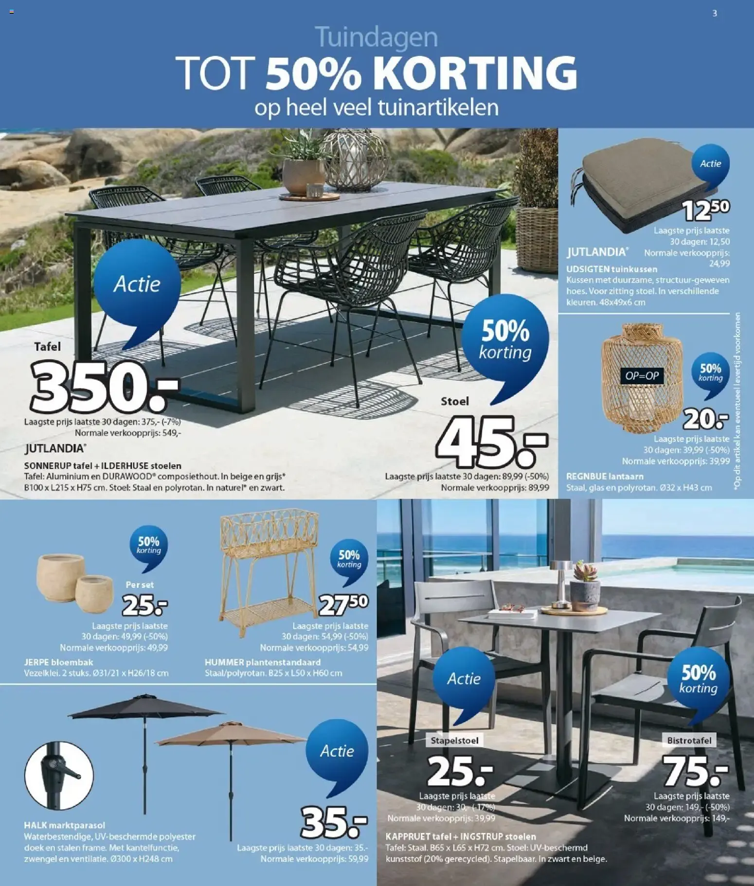 JYSK Sale: Tuindagen tot 60% korting van 6 juli tot 19 juli 2026 - Folder pagina 3