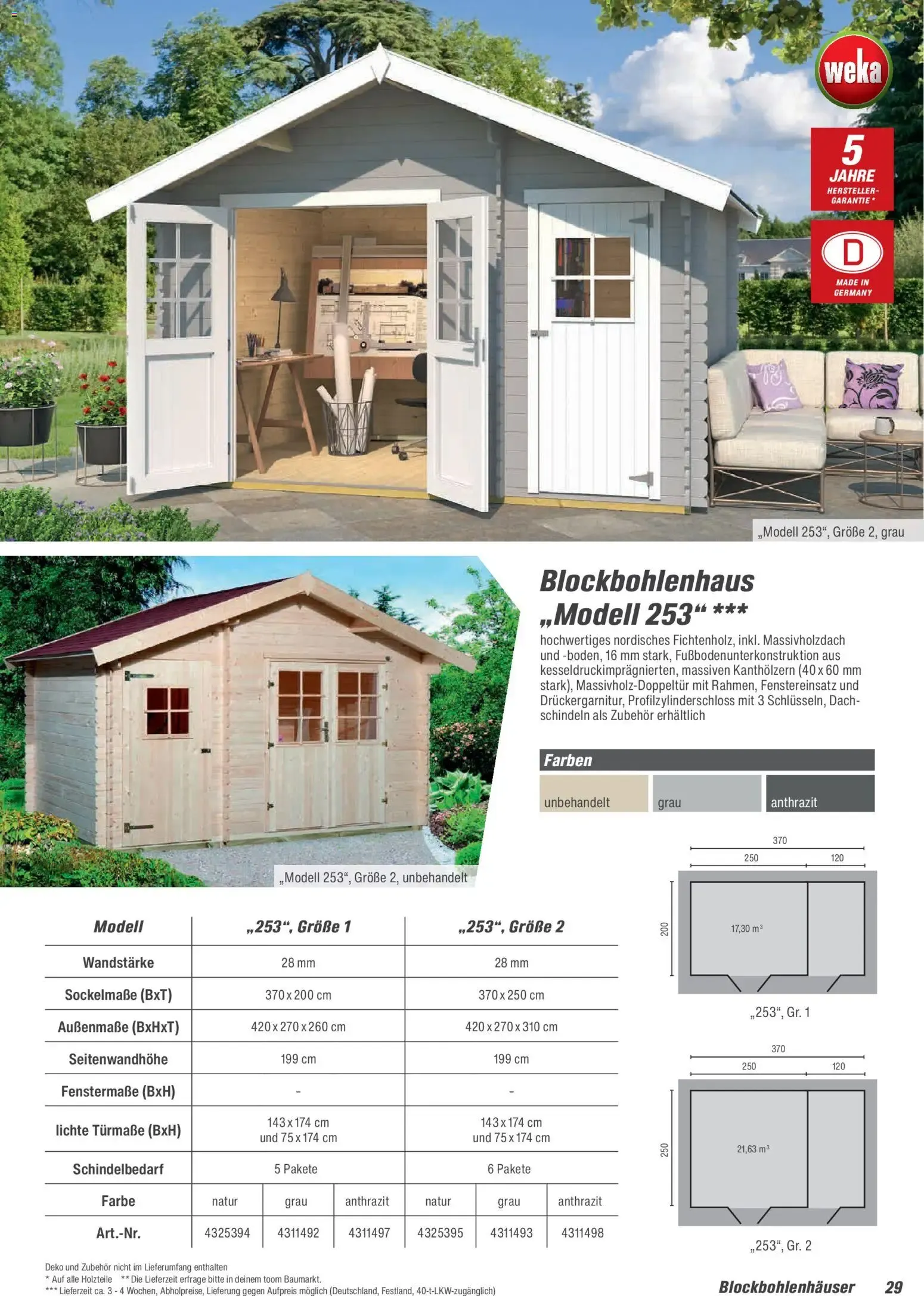 Toom Baumarkt Gartenhäuser & Carports 2026 (ab 20.02.2026) zum Blättern von 20. Februar bis 30. Juni 2026 - Prospekt seite 29