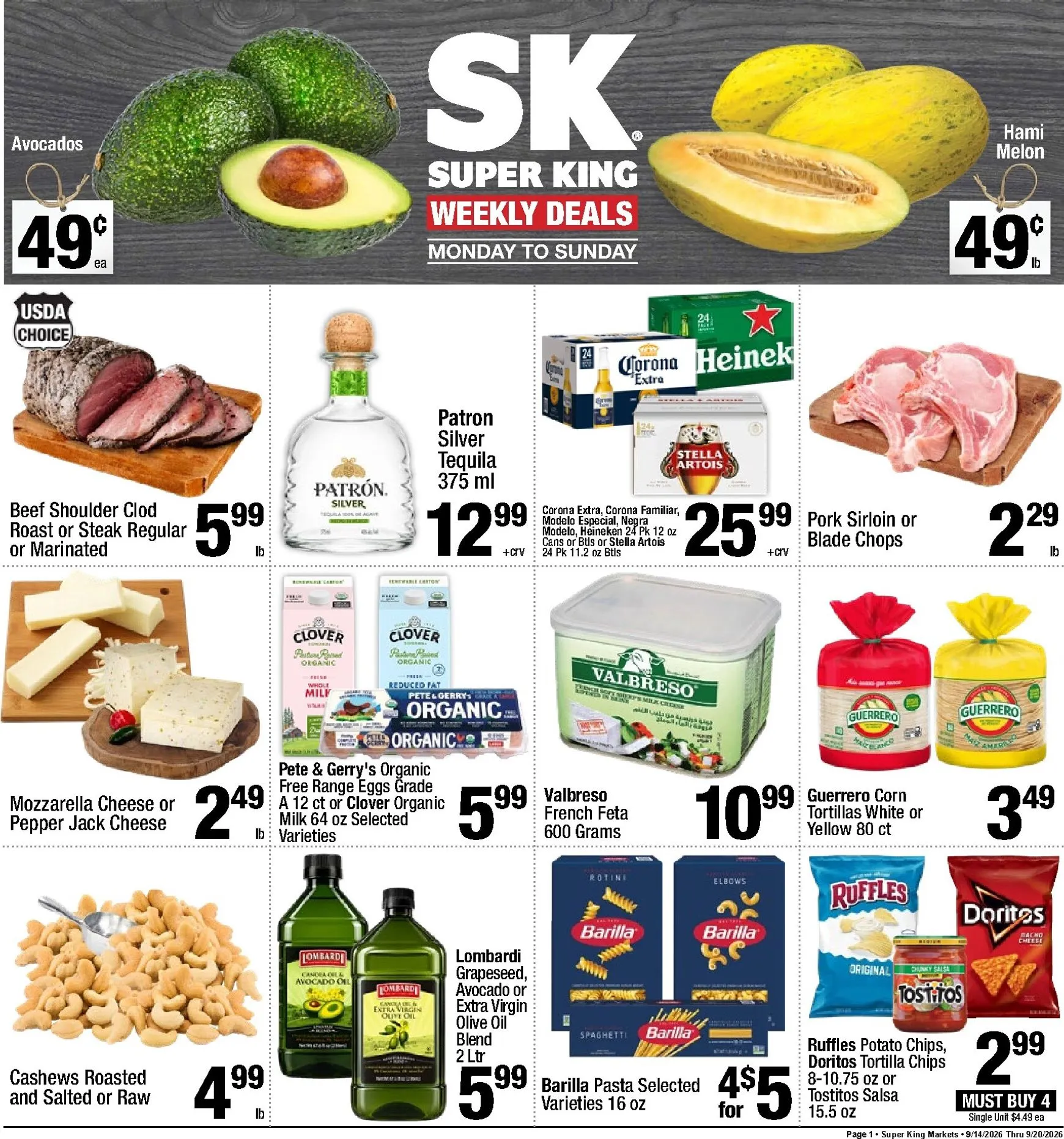 Current Super King leaflet valid from Monday 09/14/2026 to Sunday 09/20/2026