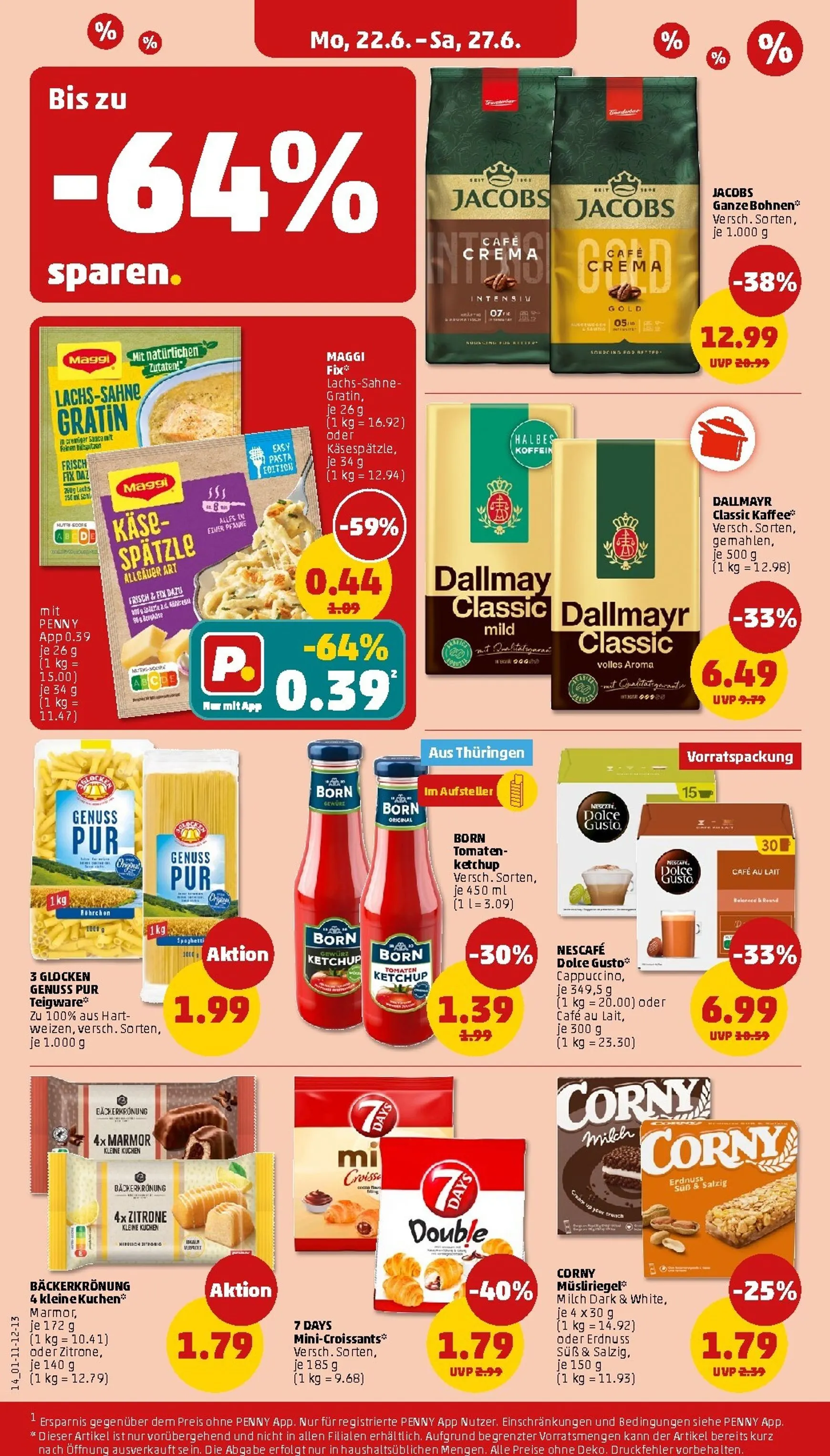 PENNY Prospekt nächste Woche – von Montag 22.06.2026 bis Samstag 27.06.2026 von 22. Juni bis 27. Juni 2026 - Prospekt seite 14