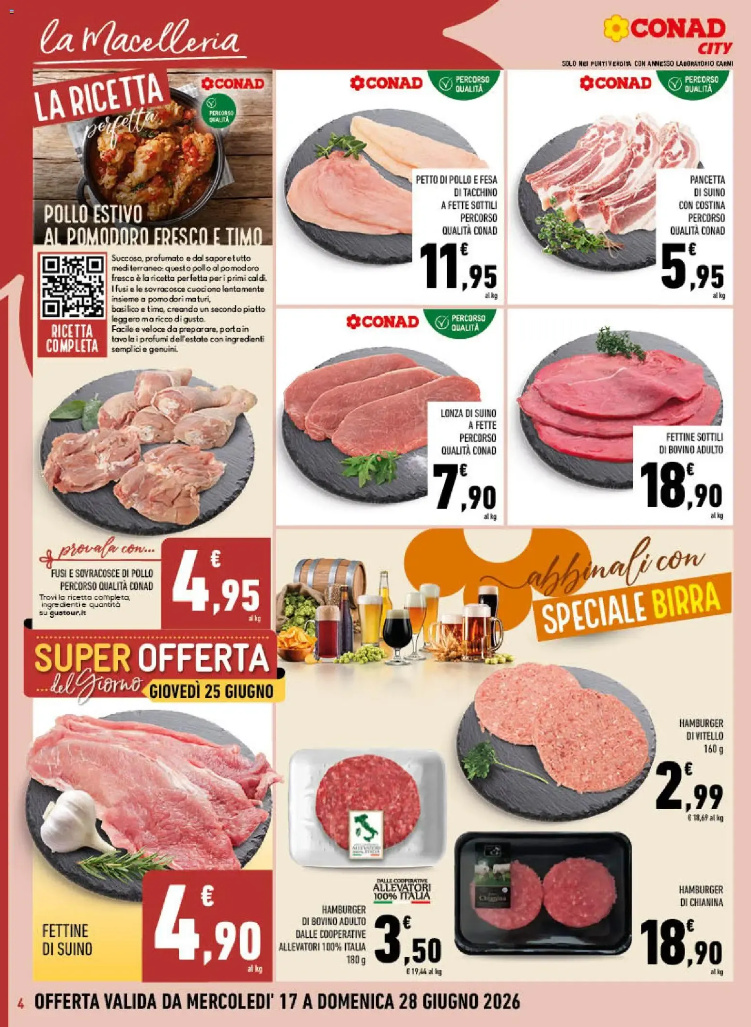 Volantino Conad dal 17/06/2026 > Anteprima da 17 giugno a 28 giugno di 2026 - Pagina del volantino 4