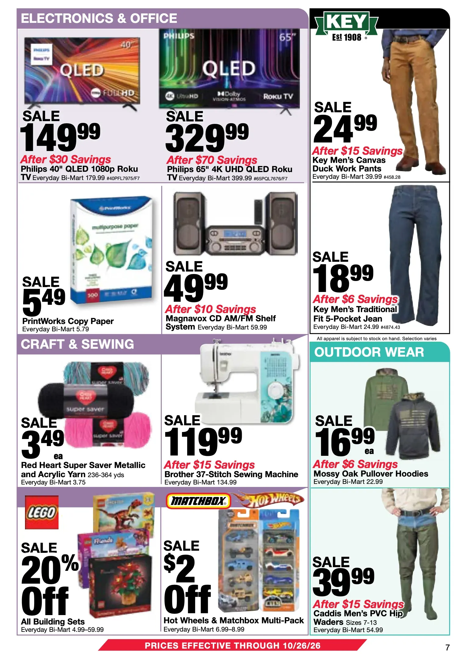 Weekly ad Current Bi-Mart leaflet valid from Tuesday 10/13/2026 to Monday 10/26/2026 from October 13 to October 26 2026 - Page 7