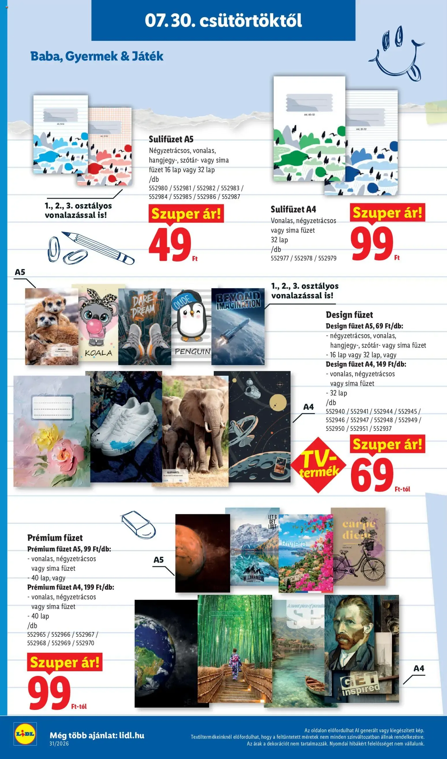 Katalógus Lidl Iskolakezdési - 2026.07.30. -tól/töl > akció, lapozható szórólap 🛍️ július 30.-tól augusztus 31.-ig 2026. - Oldal 4