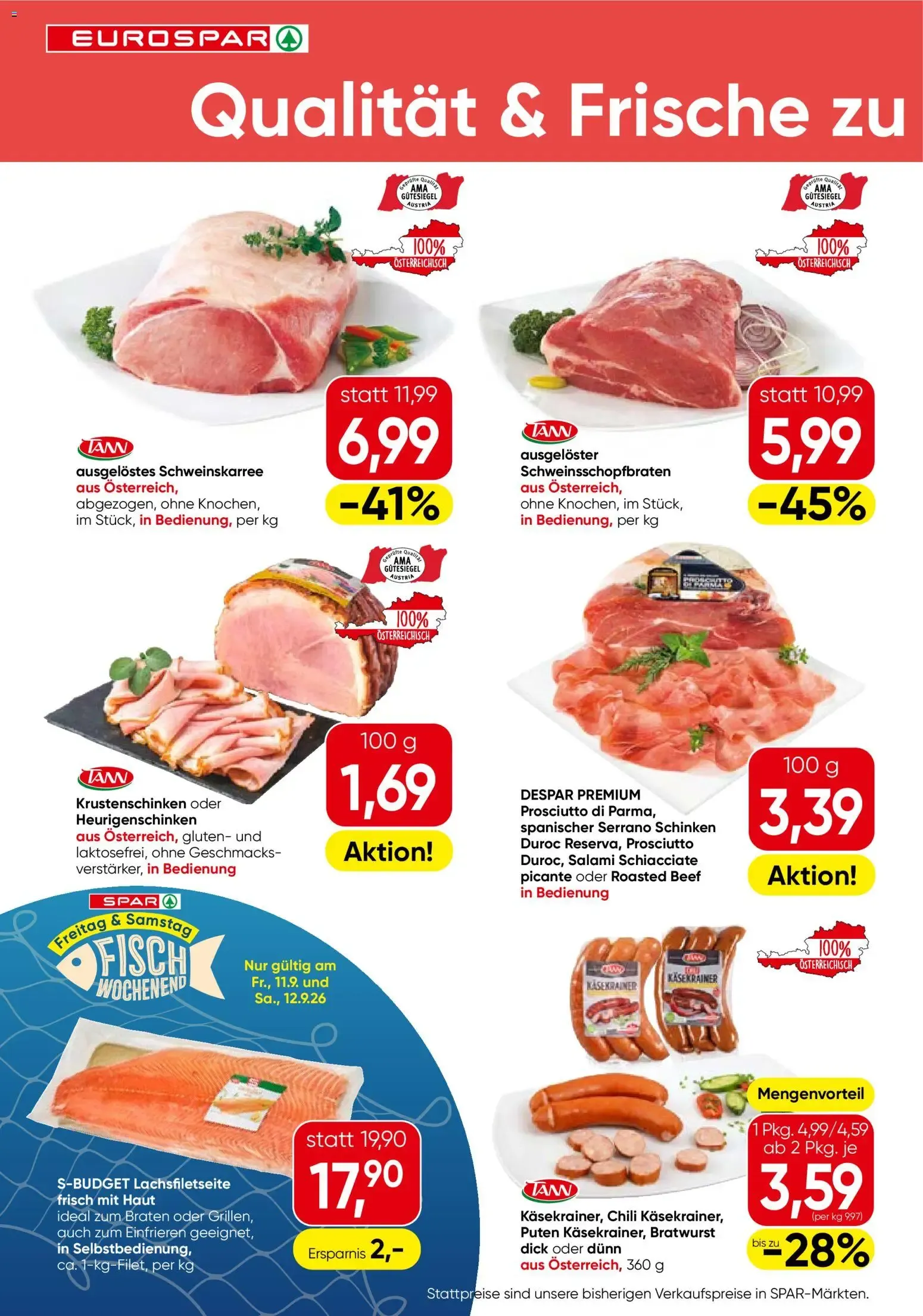 Eurospar Flugblatt von 10.09.2026 - Aktuelle Angebote von 10. September bis 23. September 2026 - Flugblätt seite  2