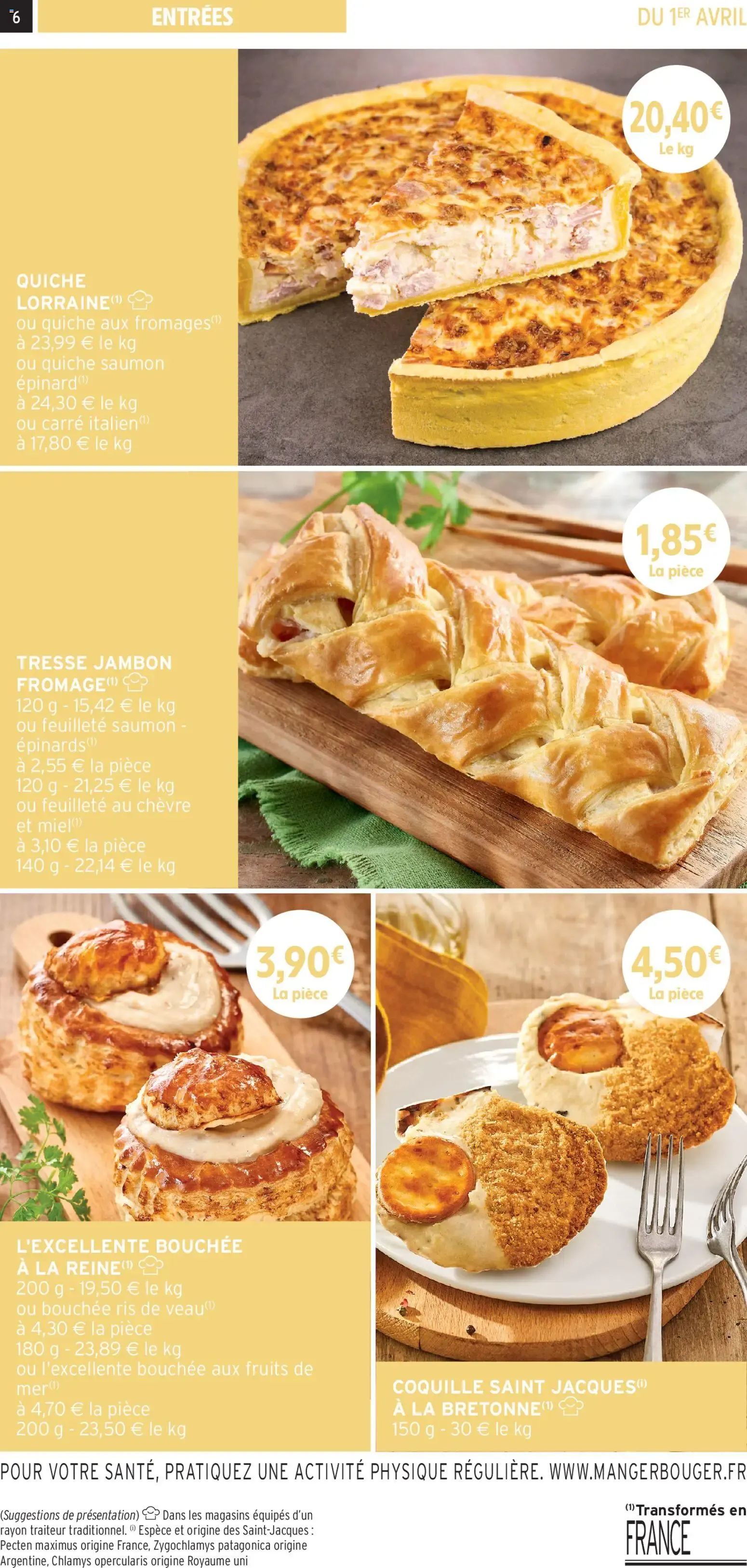 Intermarché - Les menus traiteur printemps/été à partir du 01/04/2026 - promo en ligne du 1 avril au 5 octobre 2026 - Catalogue page 6