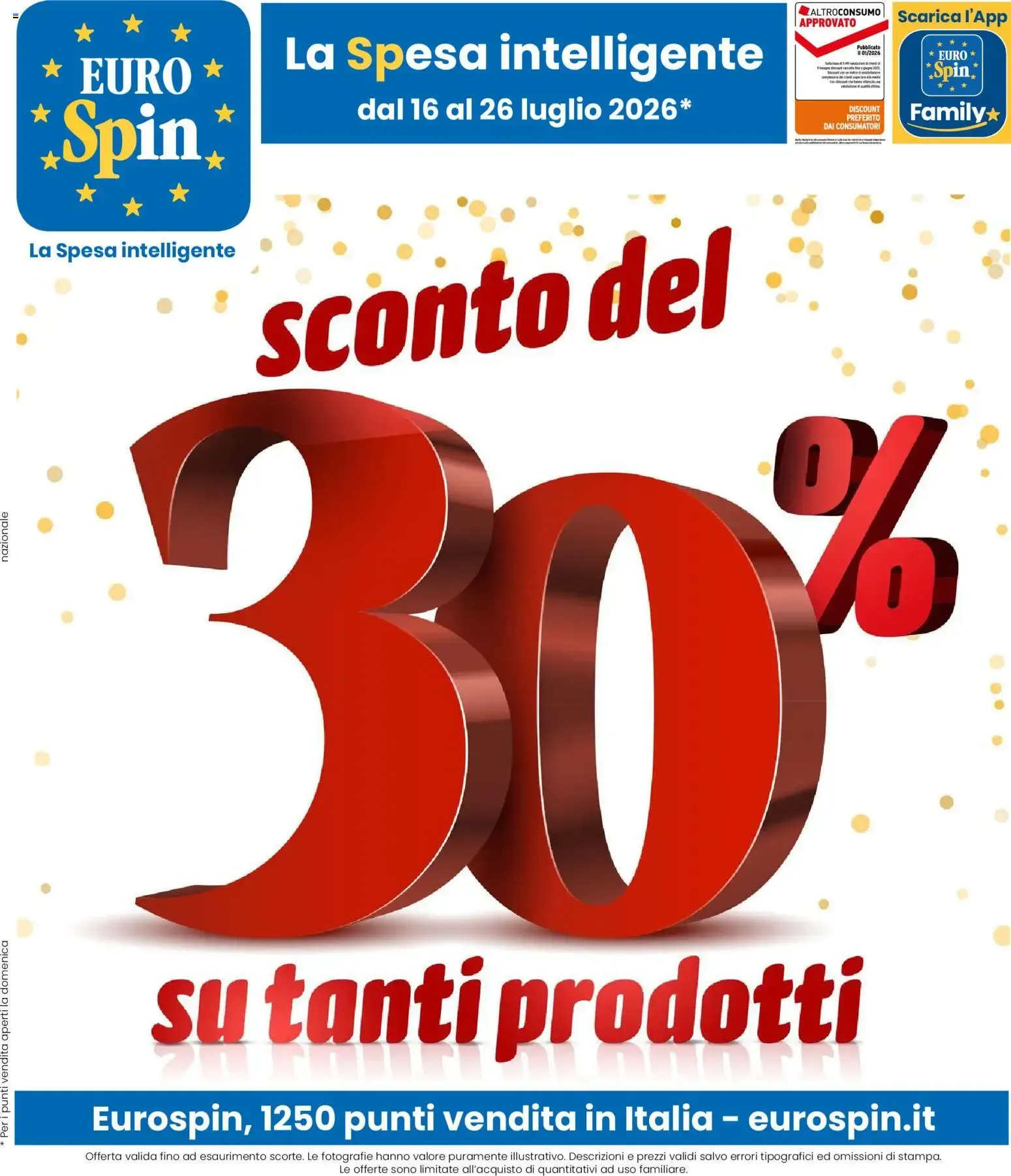 La Spesa intelligente da 16 luglio a 26 luglio di 2026 - Pagina del volantino 1