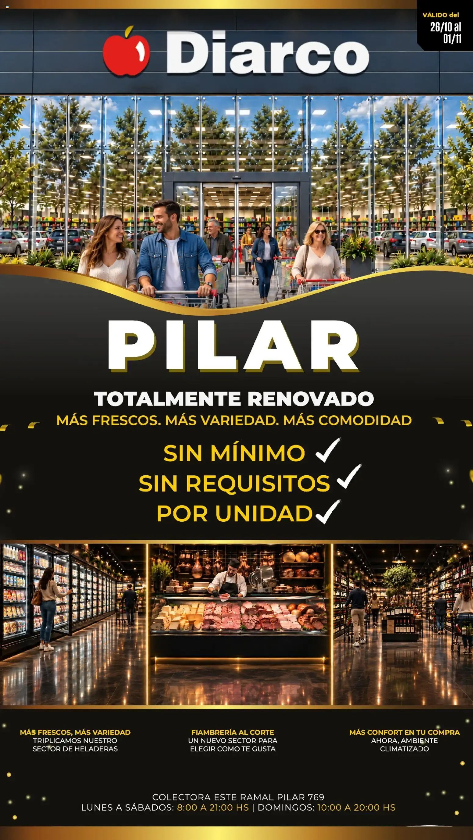 Ofertas de Diarco Pilar: Totalmente Renovado 26 de octubre al 1 de noviembre 2026 - Página 1 del catálogo