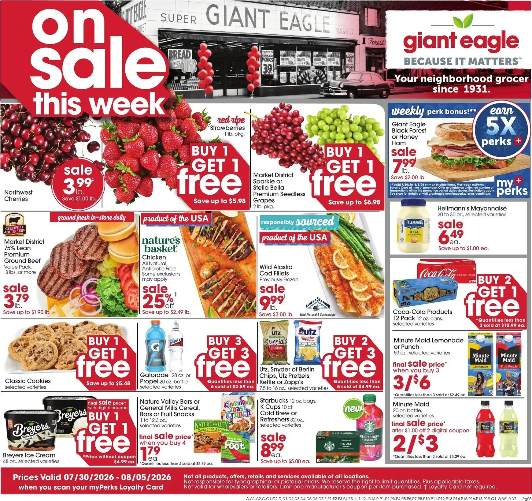 Weekly ad Current Giant Eagle leaflet valid from Thursday 07/30/2026 to Wednesday 08/05/2026 from July 30 to August 5 2026 - Page 5