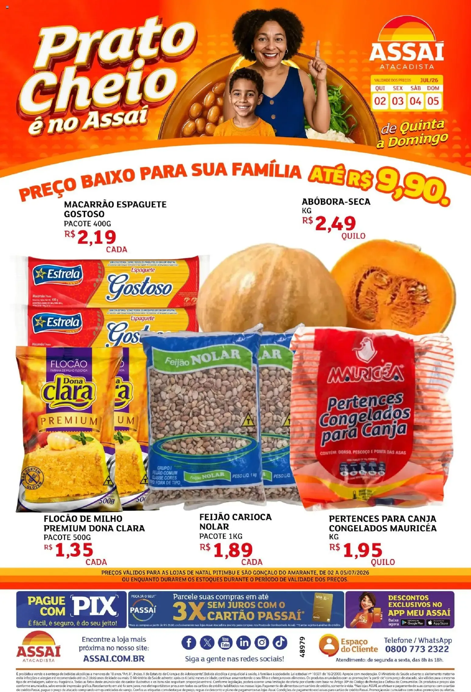 Encarte de Prato Cheio é no Assaí 2 de julho até 5 de julho 2026 - Pagina 1