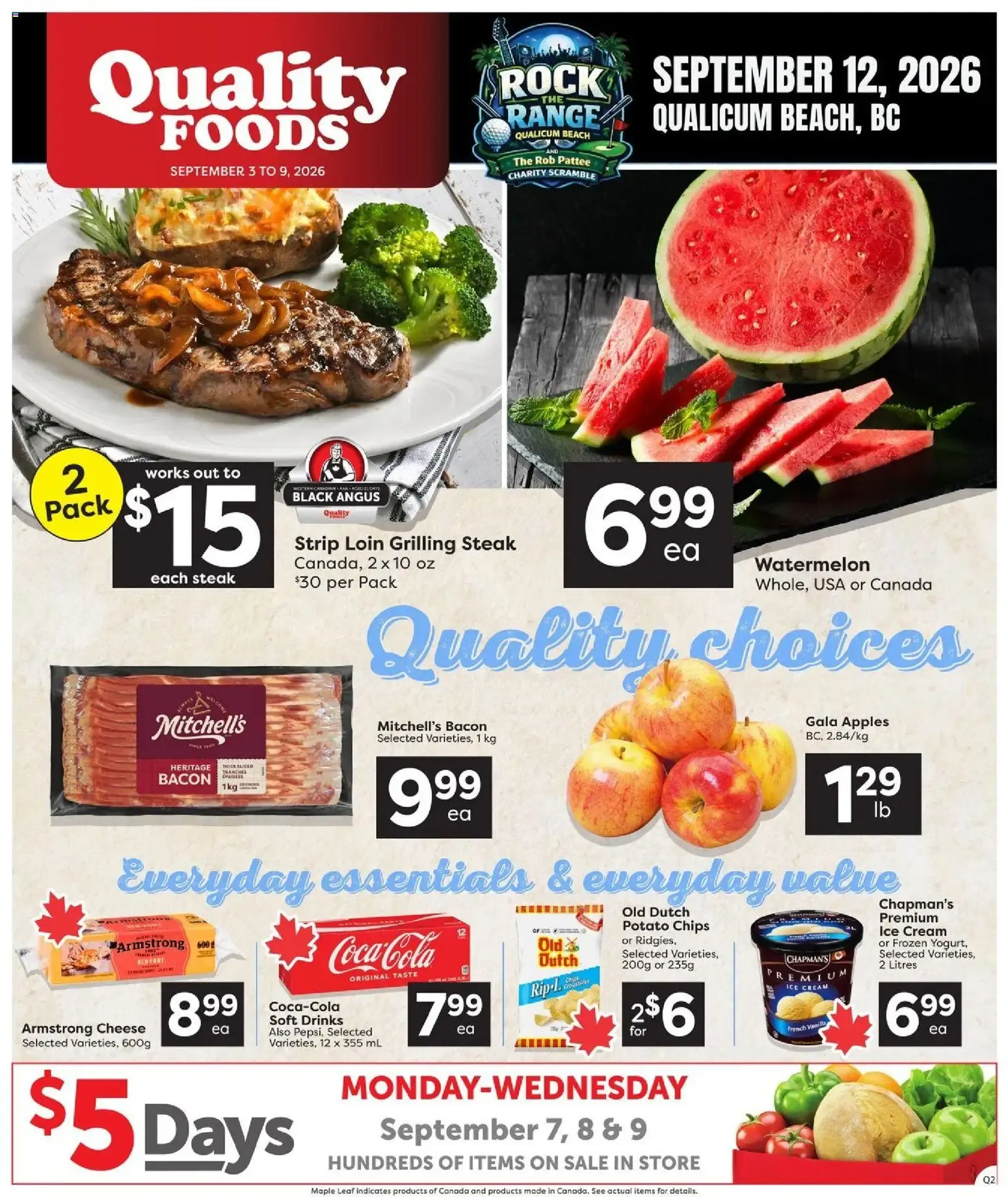 Quality Foods weekly flyer / circulaire from Sep 3, 2026 > weekly specials & deals from September 3 to September 9 2026 - flyer page 1