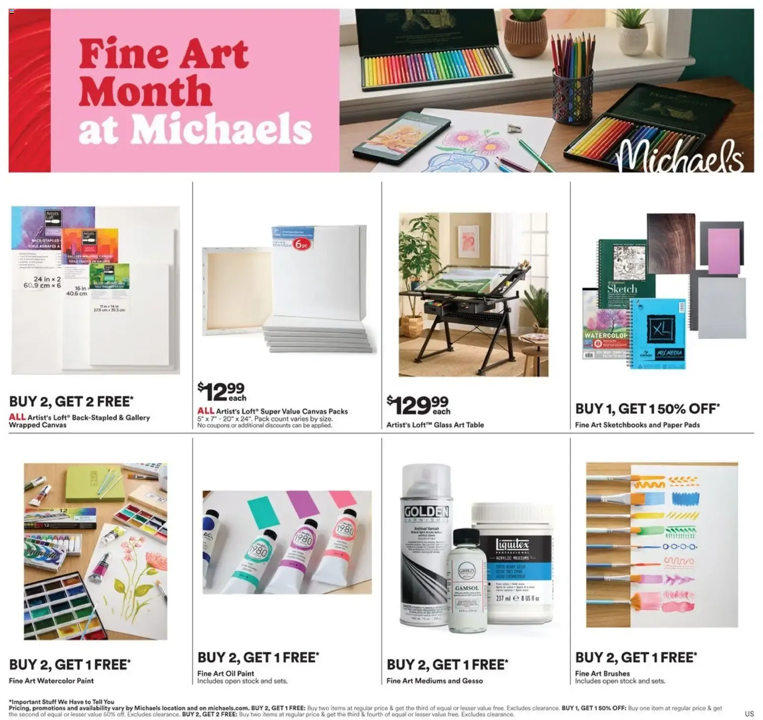 Fine Art Month at Michaels