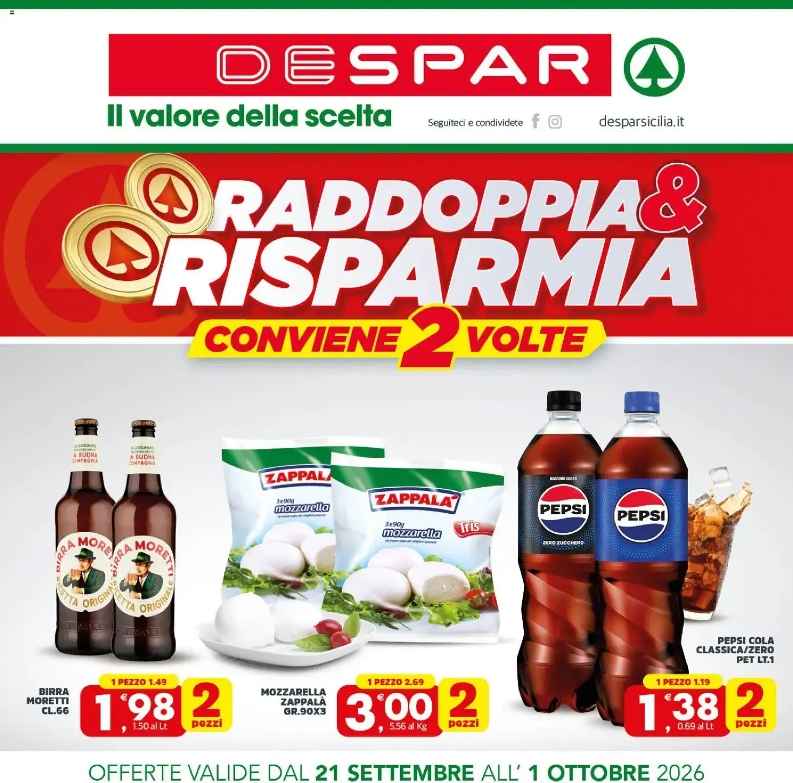 Raddoppia & Risparmia da 21 settembre a 1 ottobre di 2026 - Pagina del volantino 1