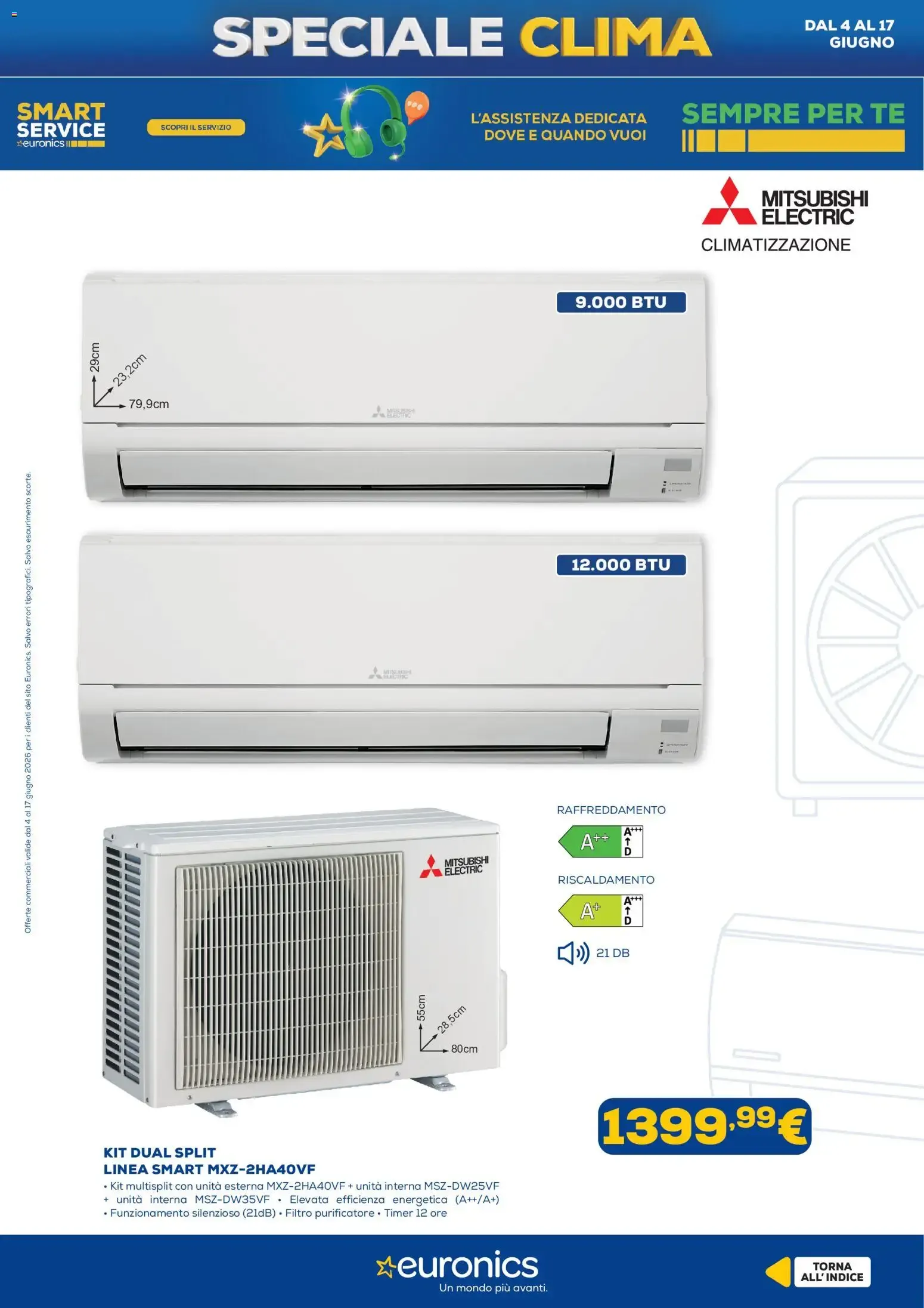 Speciale Clima Euronics: rinfresca casa con efficienza e stile da 4 giugno a 17 giugno di 2026 - Pagina del volantino 11