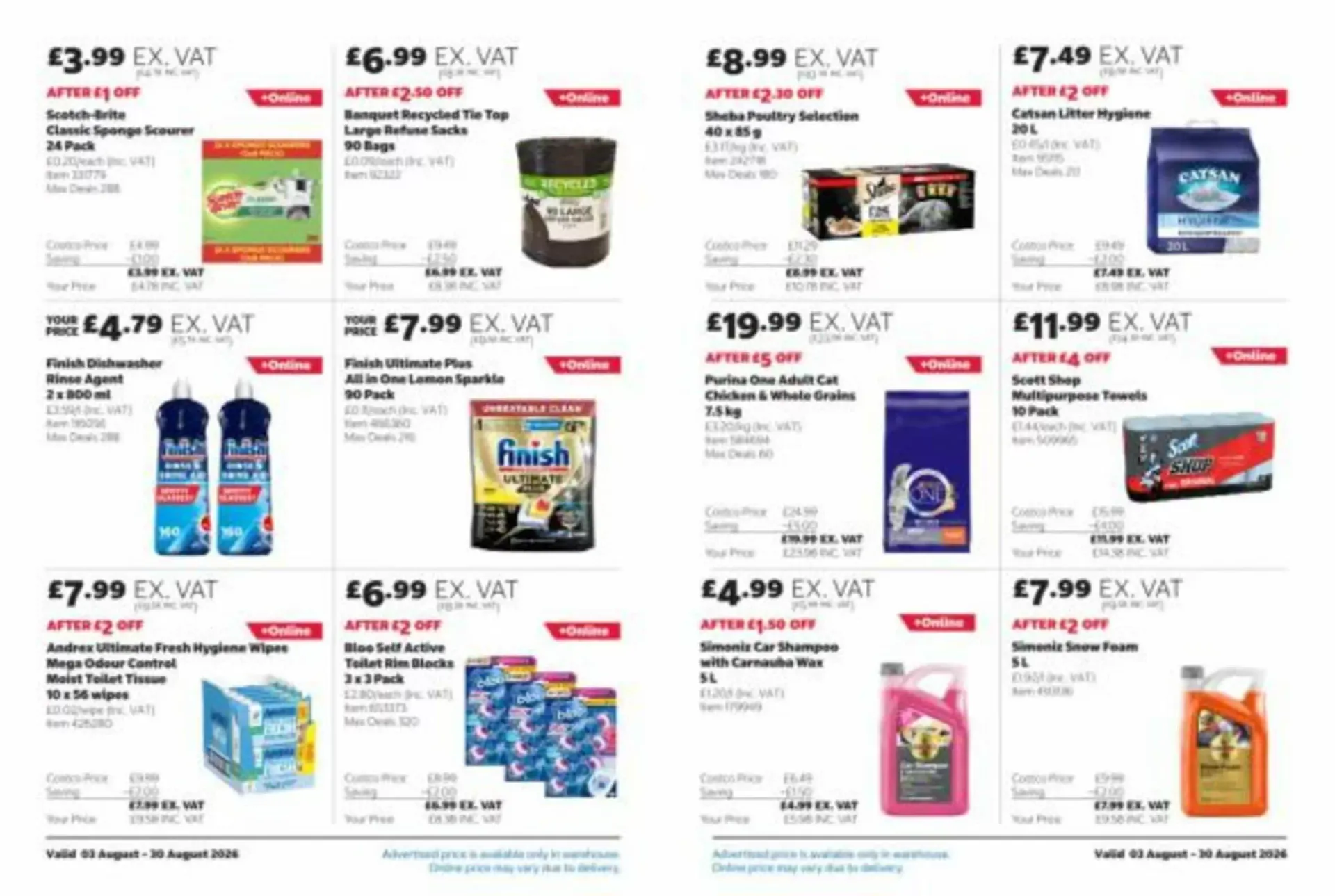 Costco leaflet from 3 August to 30 August 2026 - Catalogue Page 14