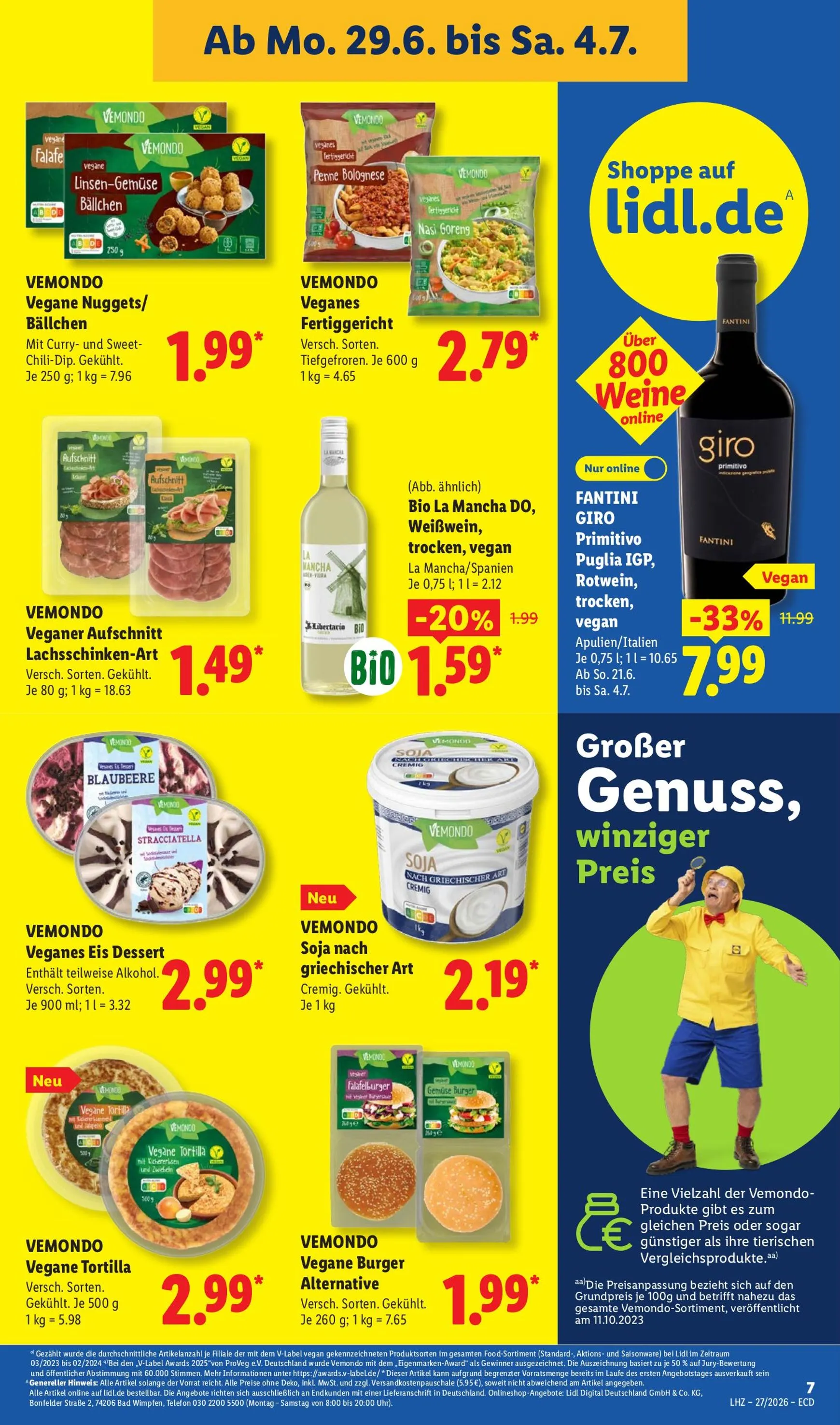 Lidl Prospekt – von Montag 29.06.2026 bis Samstag 04.07.2026 von 29. Juni bis 4. Juli 2026 - Prospekt seite 28