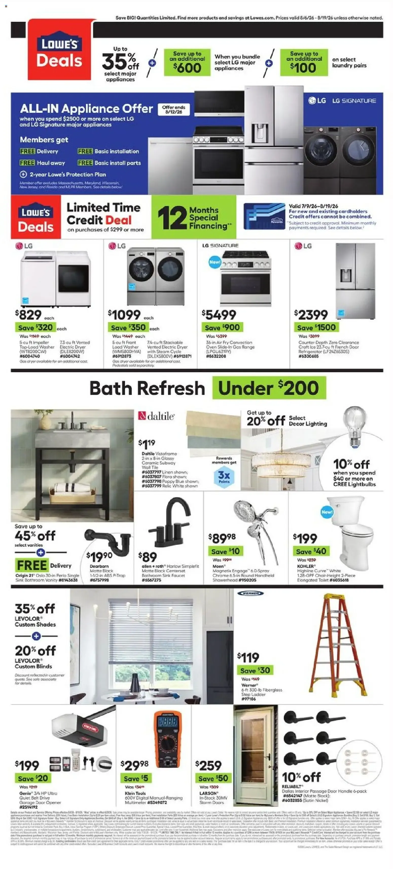 Weekly ad Lowe's Weekly Ad (08/06 - 08/19 2026) - Flyer from August 6 to August 19 2026 - Page 2