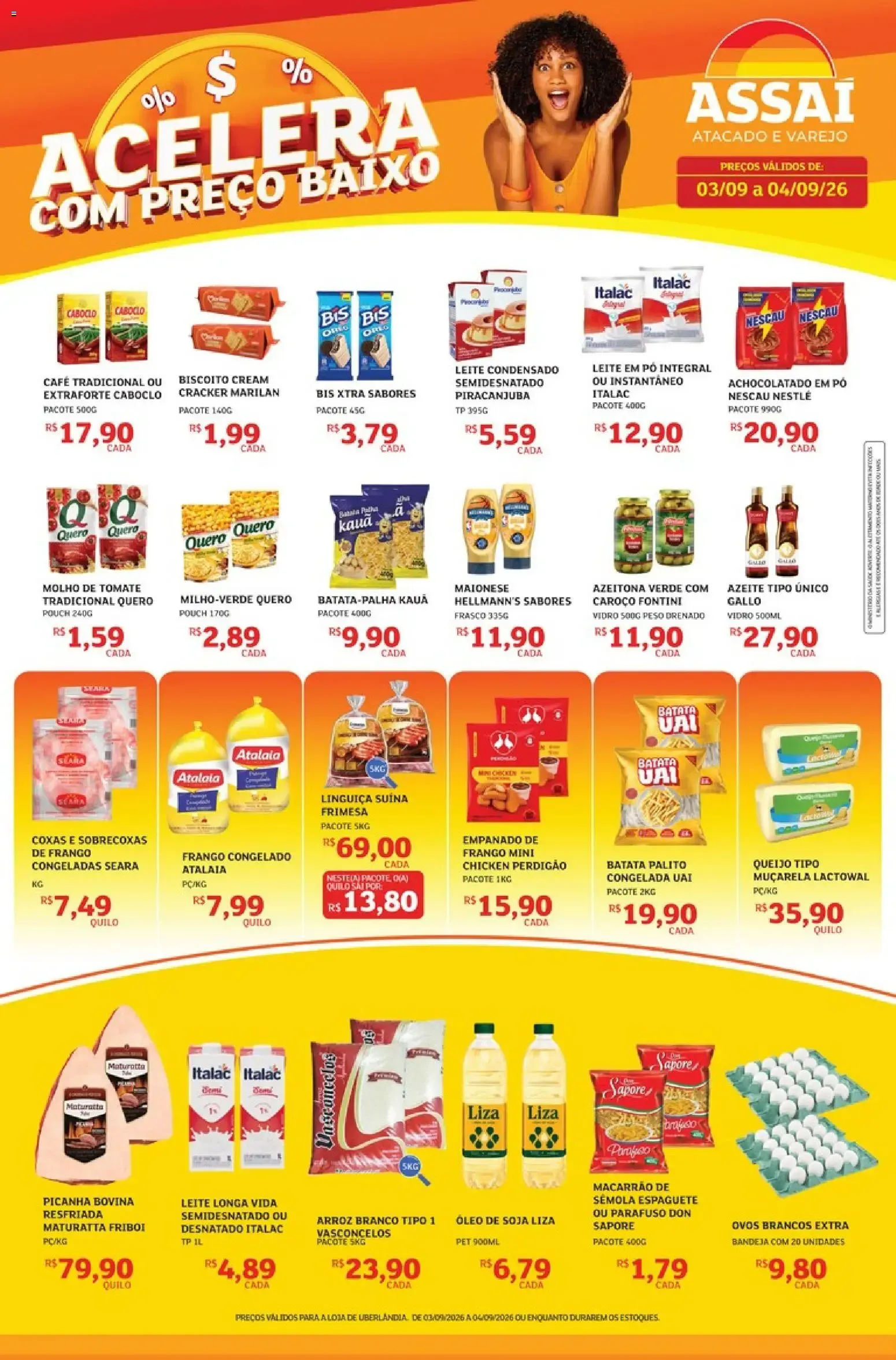Encarte de Assaí Atacadista ofertas - MG de 03/09/2026 | Promoções Online 3 de setembro até 4 de setembro 2026 - Pagina 1
