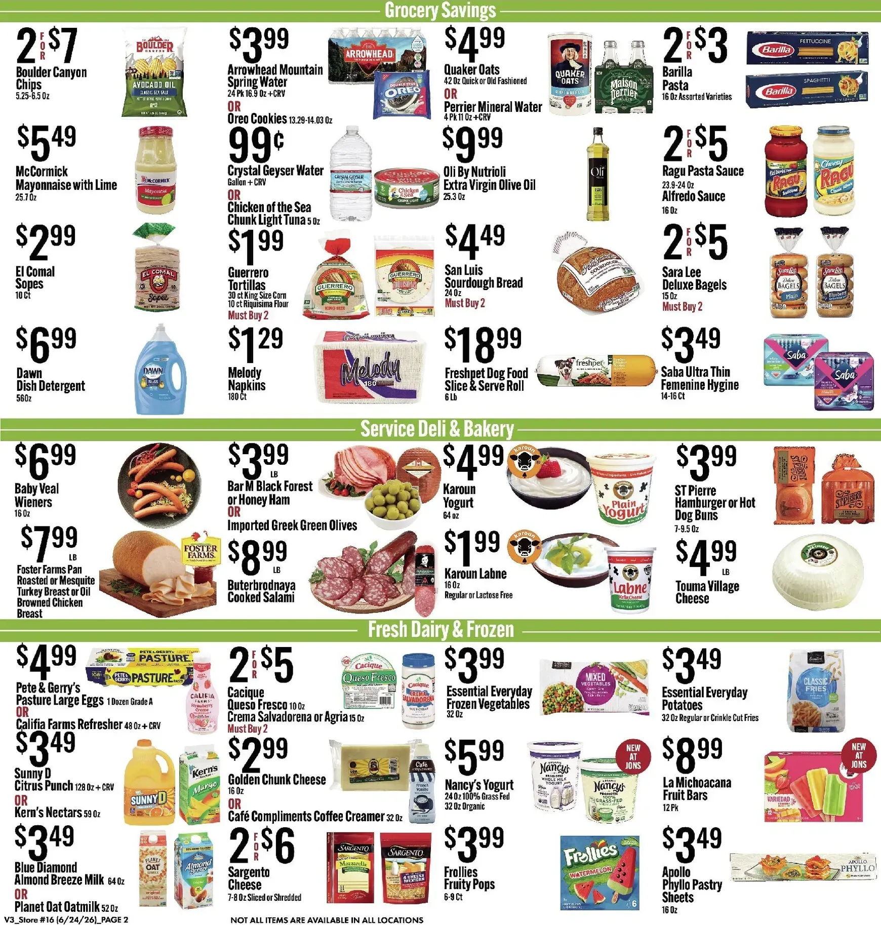 Weekly ad Current Jons leaflet valid from Wednesday 06/24/2026 to Tuesday 06/30/2026 from June 24 to June 30 2028 - Page 2