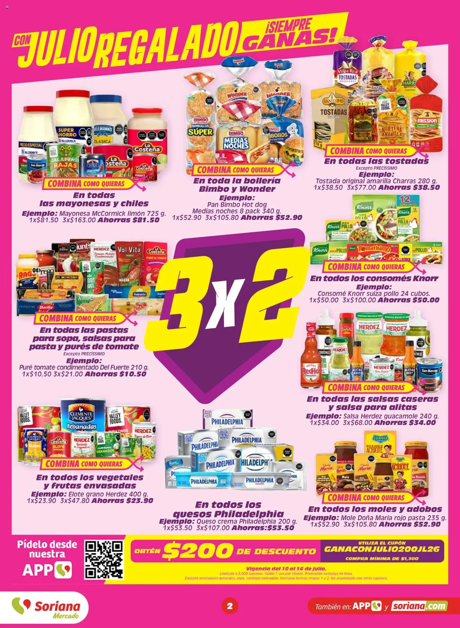 Catálogo de SORIANA ofertas hoy de 10/07/2026 - Folleto Julio 10 de julio al 16 de julio 2026 - Pagina 2
