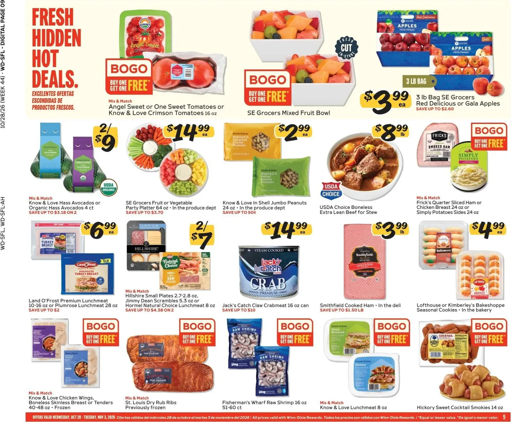 Weekly ad Current Winn-Dixie leaflet valid from Wednesday 10/28/2026 to Tuesday 11/03/2026 from October 28 to November 3 2026 - Page 9