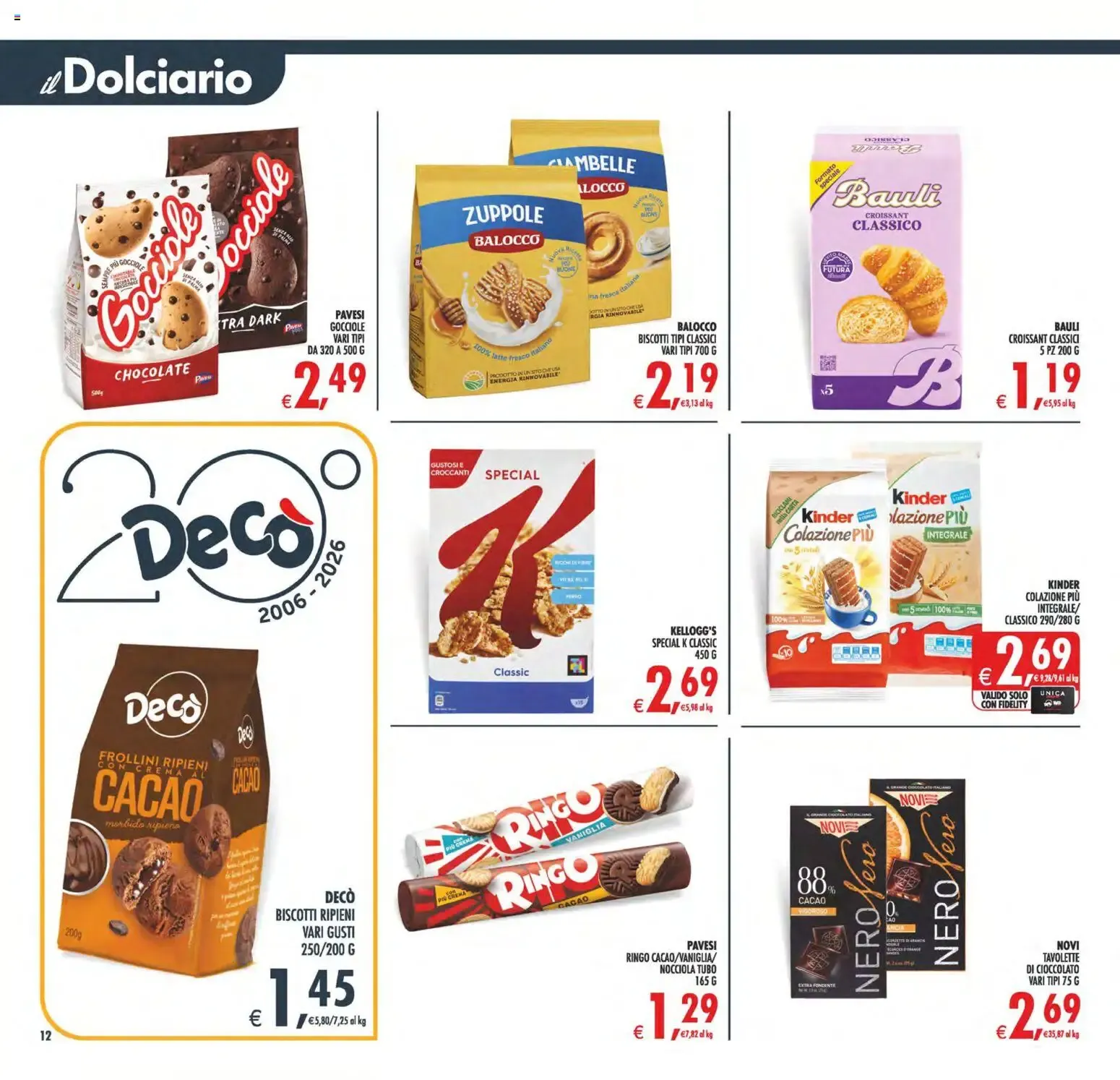 Nuovo Decò volantino Maxistore, Supermercati Lipari dal 13/10/2026 > offerte anteprima 🛍️ da 13 ottobre a 22 ottobre di 2026 - Pagina del volantino 12