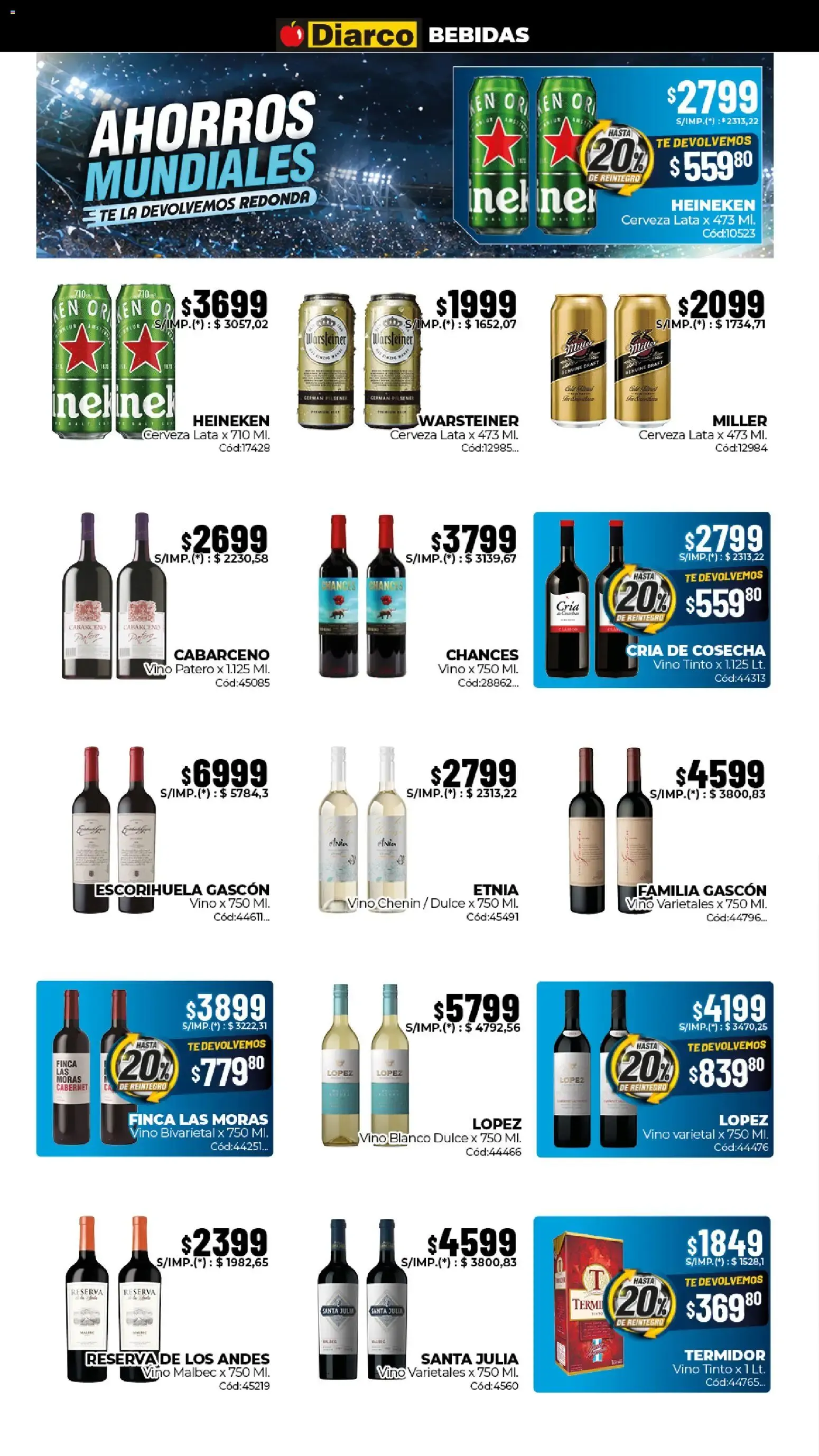 Ofertas de Diarco - Ahorros Mundiales 22 de junio al 26 de junio 2026 - Página 8 del catálogo