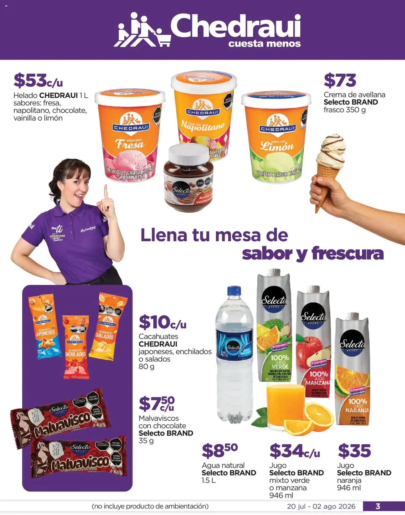 Catálogo de Por ti, llegan los ofertones del verano Chedraui 20 de julio al 2 de agosto 2026 - Pagina 3