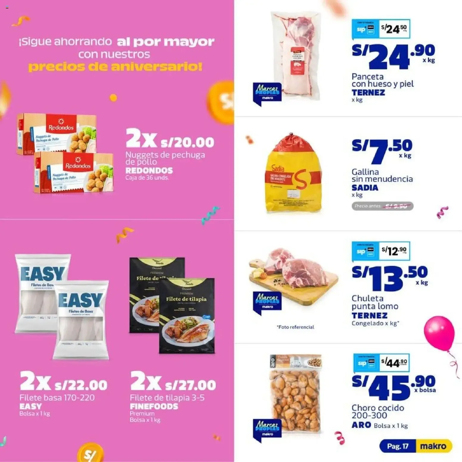 Catalogo de Precios Cumpleañeros Makro 14 de julio al 29 de julio 2026 - Pag 17