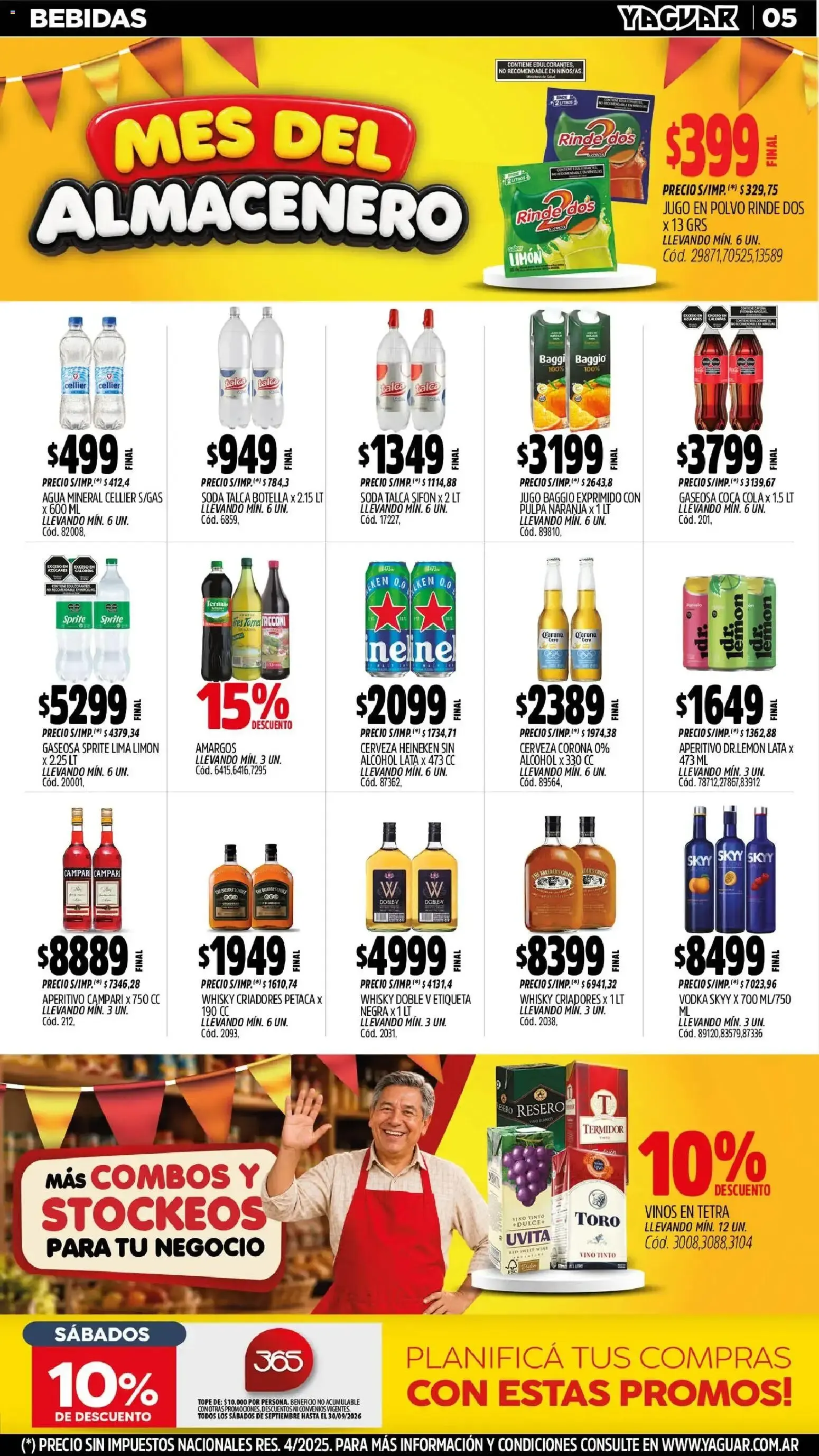 Ofertas de Mayorista Yaguar - Mes del Almacenero - San Juan 31 de agosto al 5 de septiembre 2026 - Página 5 del catálogo