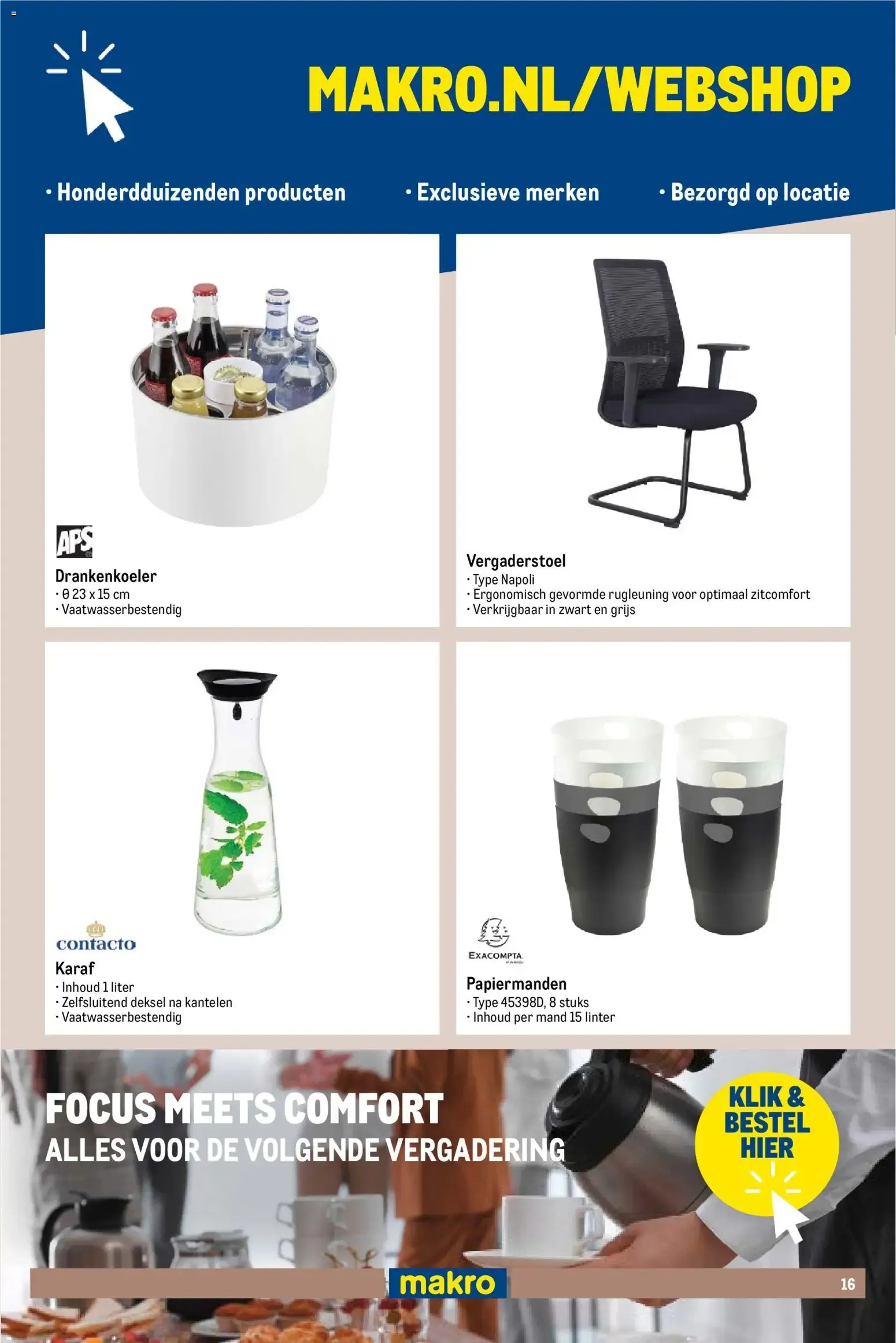 Makro Kantoor van 9 augustus tot 6 september 2026 - Folder pagina 16