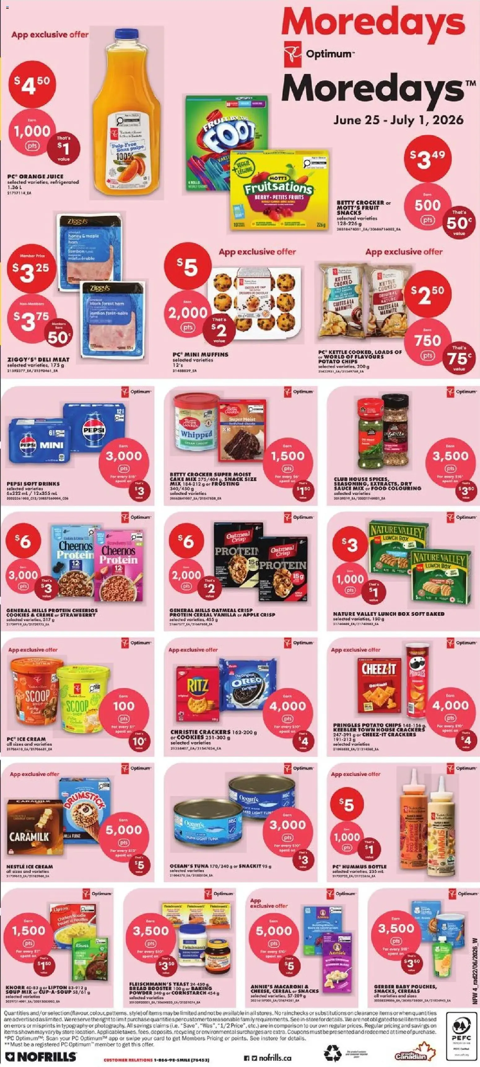 No Frills Happy Canada Day! Grand Opening Deals Event from June 25 to July 1 2026 - flyer page 4