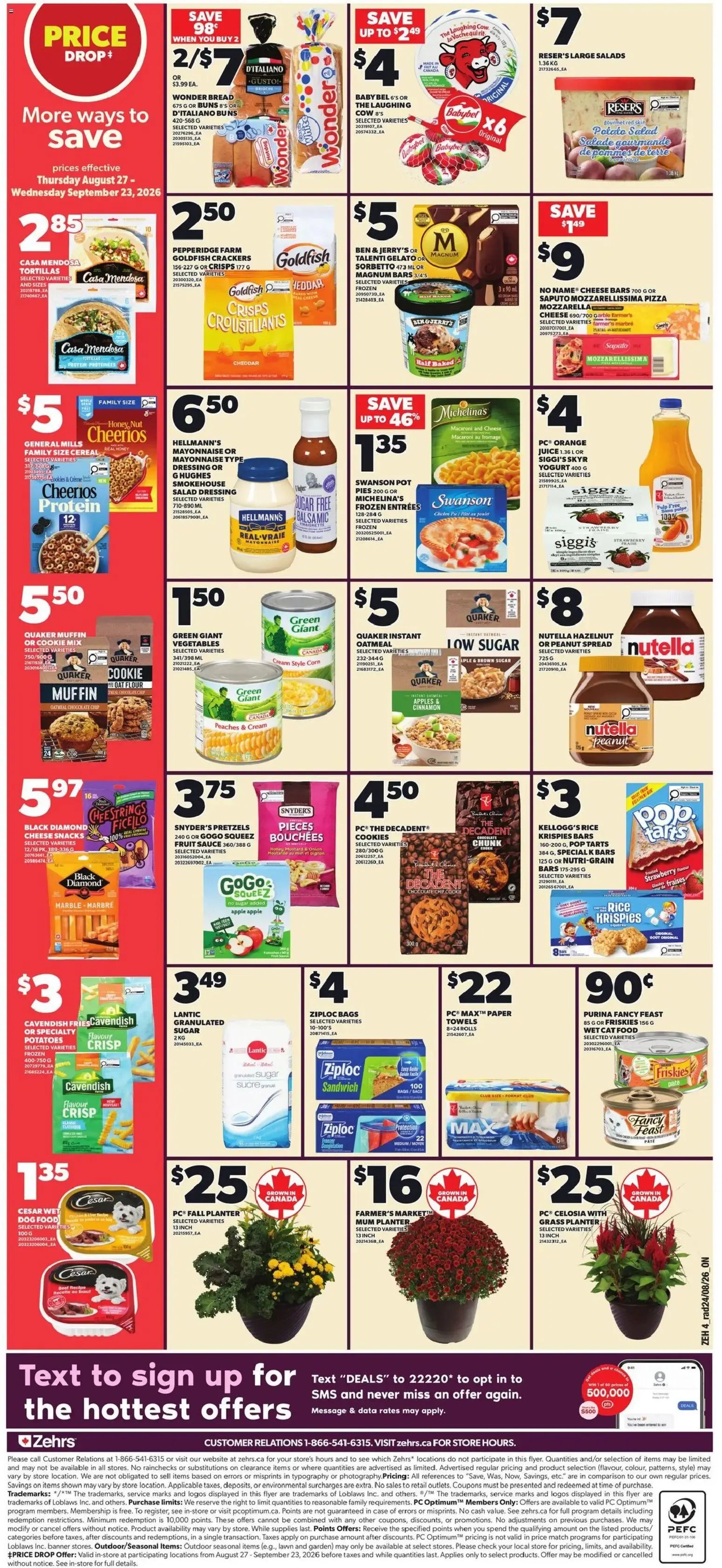 Zehrs weekly flyer / circulaire from Aug 27, 2026 > weekly specials & deals from August 27 to September 2 2026 - flyer page 2