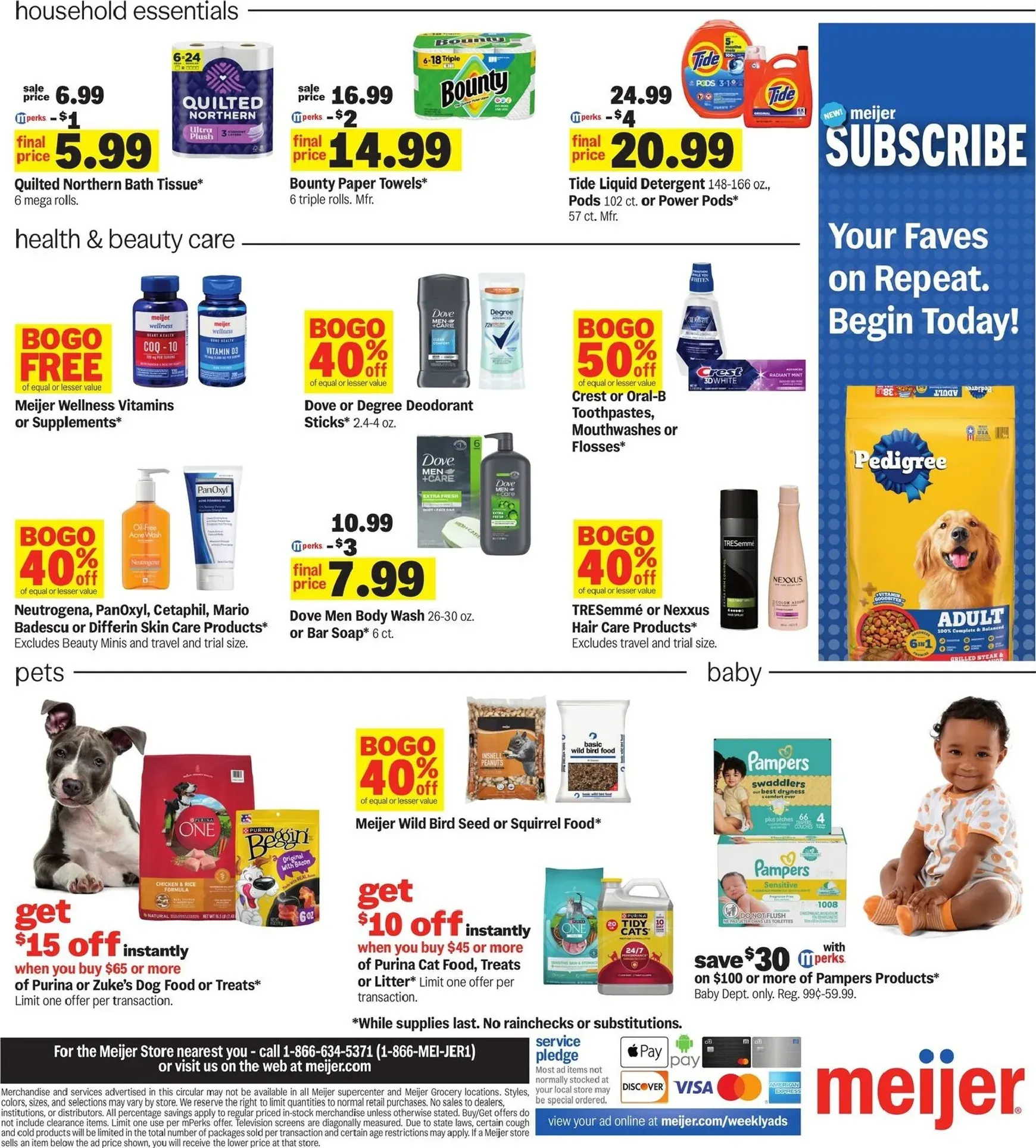 Weekly promotion Meijer Good Life Quality Real Low Prices spanning from September 9 to September 15 2026 - Page 4 for Catalogue 365