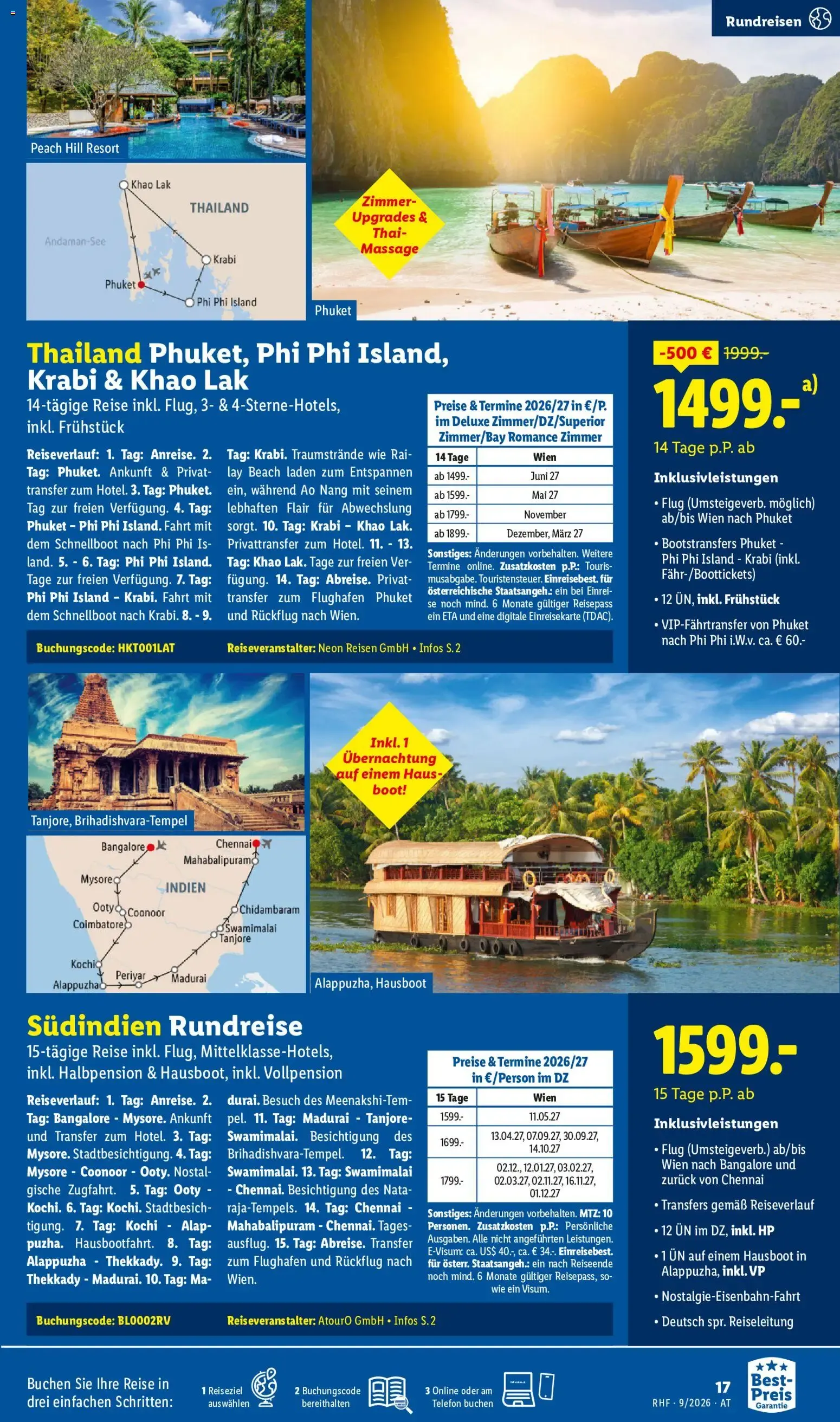 Lidl September Reise - Highlights ab 31.08.2026 - Angebote ab donnerstag von 31. August bis 30. September 2026 - Flugblätt seite 17