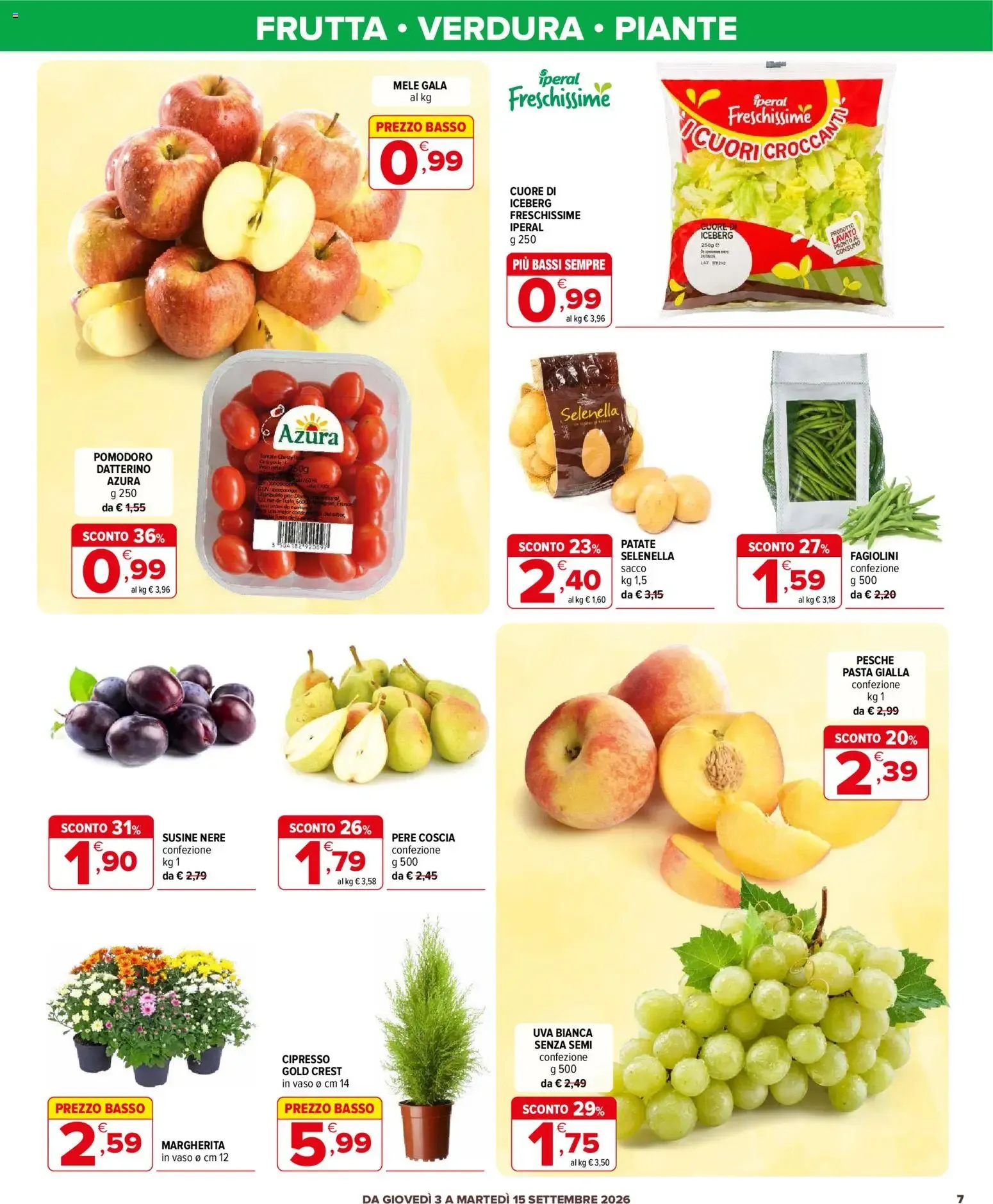 Iperal Supermercati Sotto Costo da 3 settembre a 15 settembre di 2026 - Pagina del volantino 7