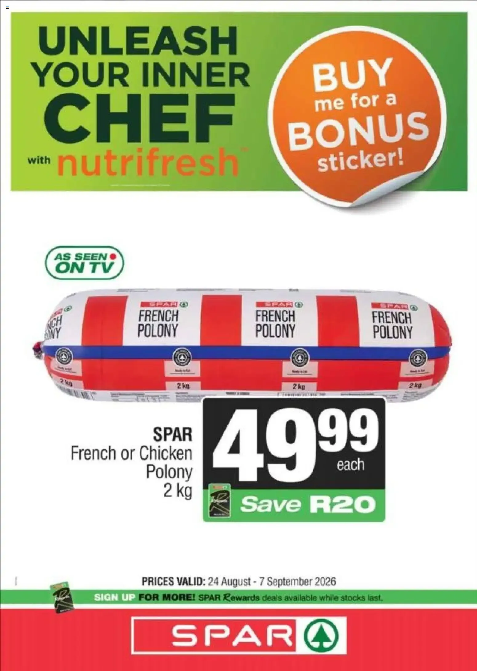 SPAR - Unleash Your Inner Chef with Nutrifresh from 24 August to 7 September 2026 - Catalogue Page 4